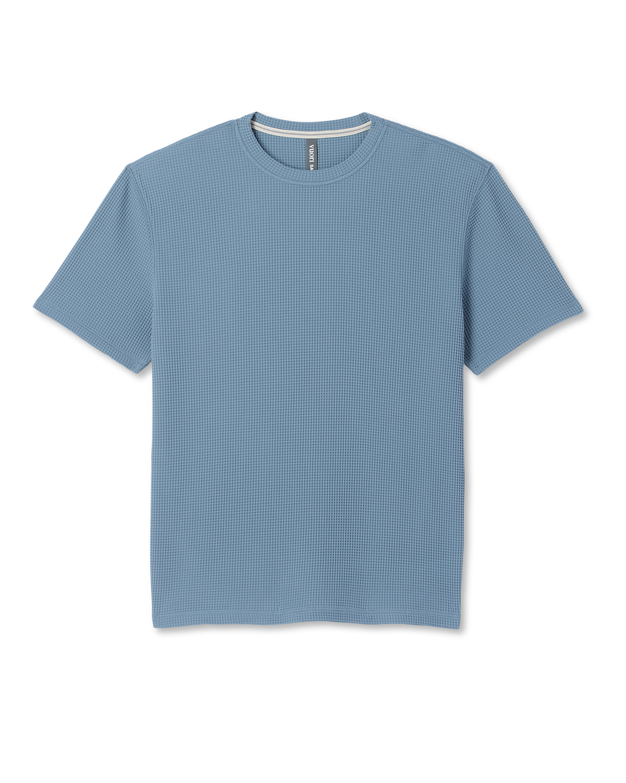 Short Sleeve Lightweight Tech Waffle Tee - Relaxed Fit Waterfall