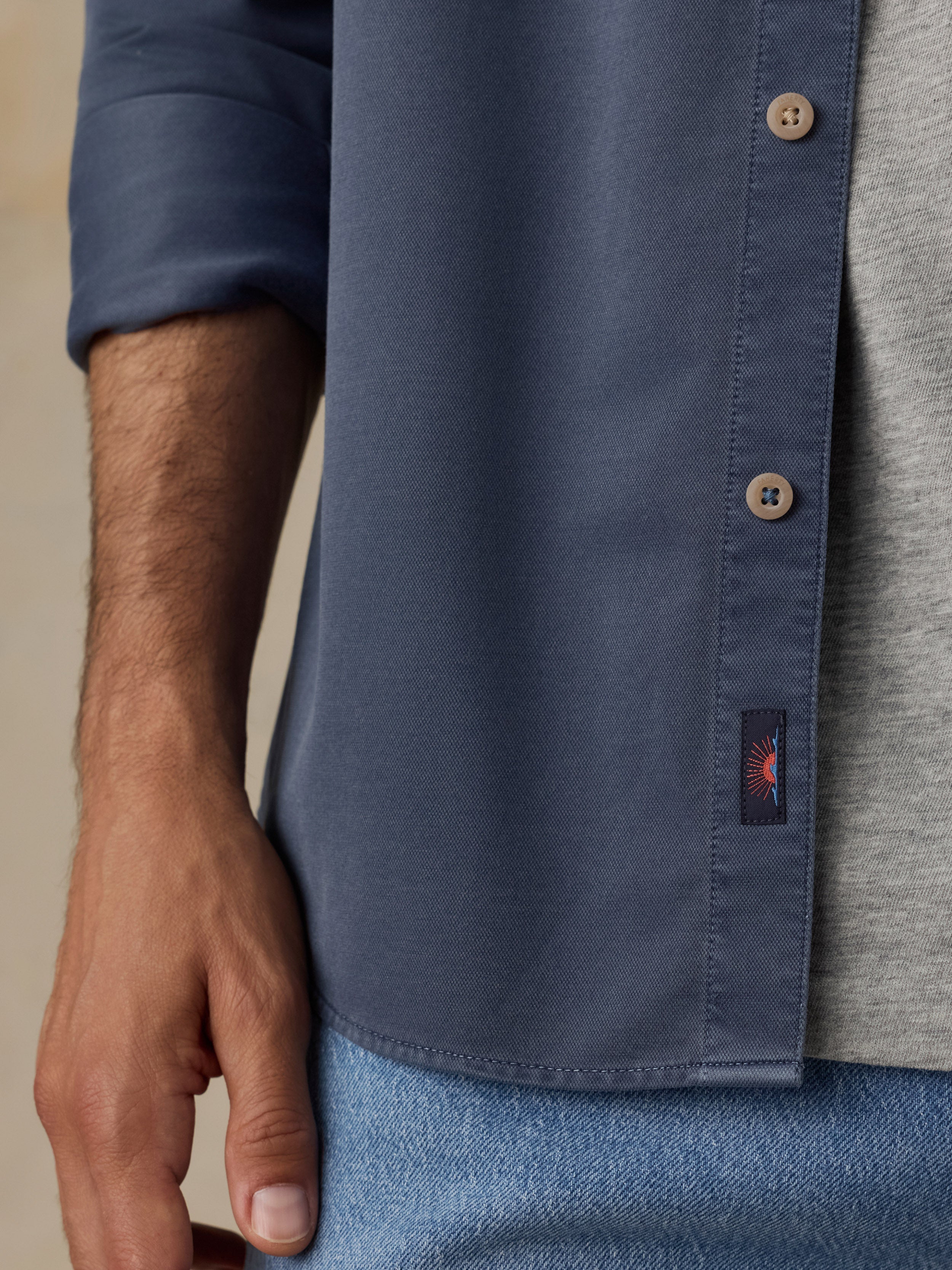 Costa Pique Shirt Abyss Navy