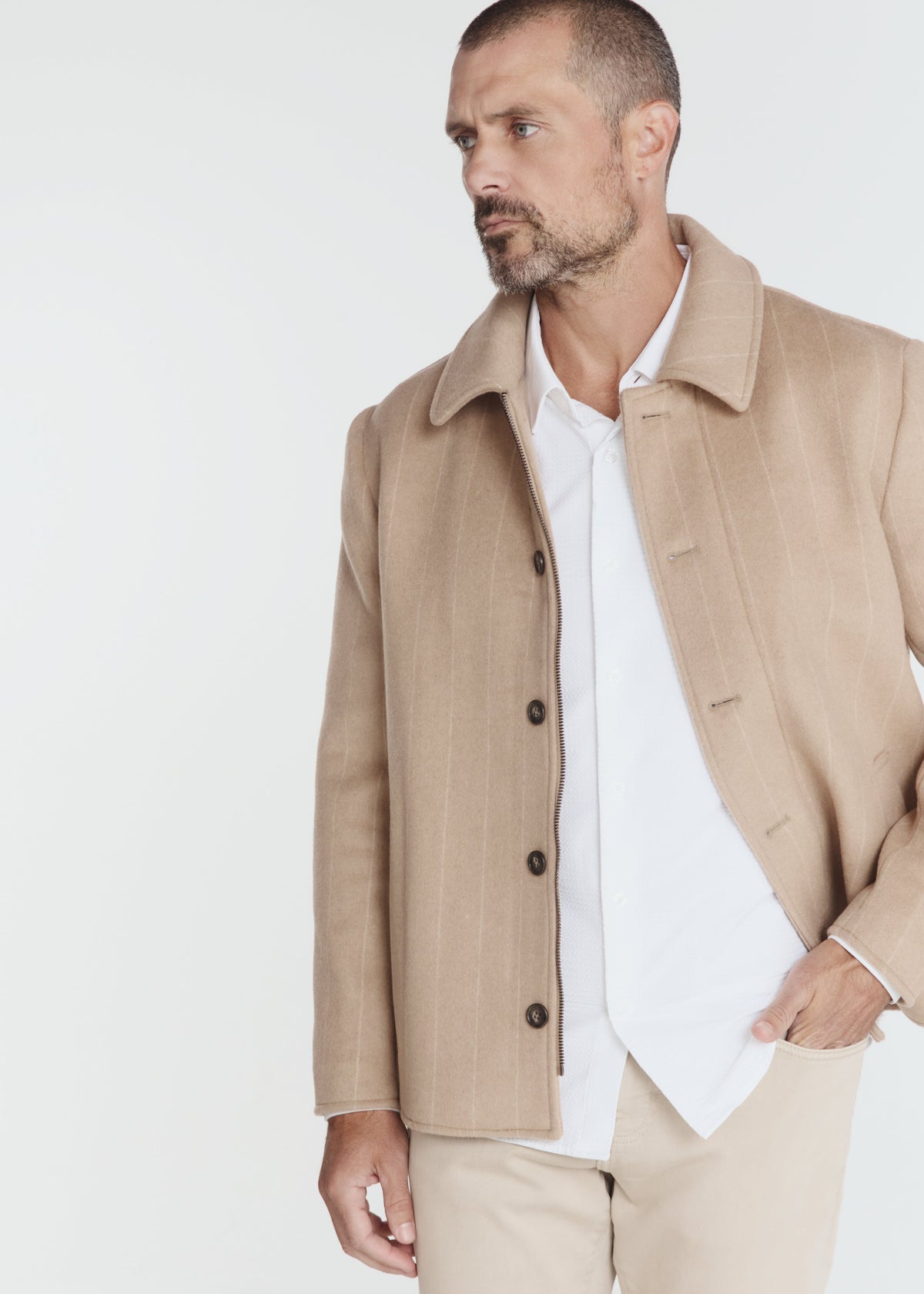Hayes Wool Chore Coat Camel