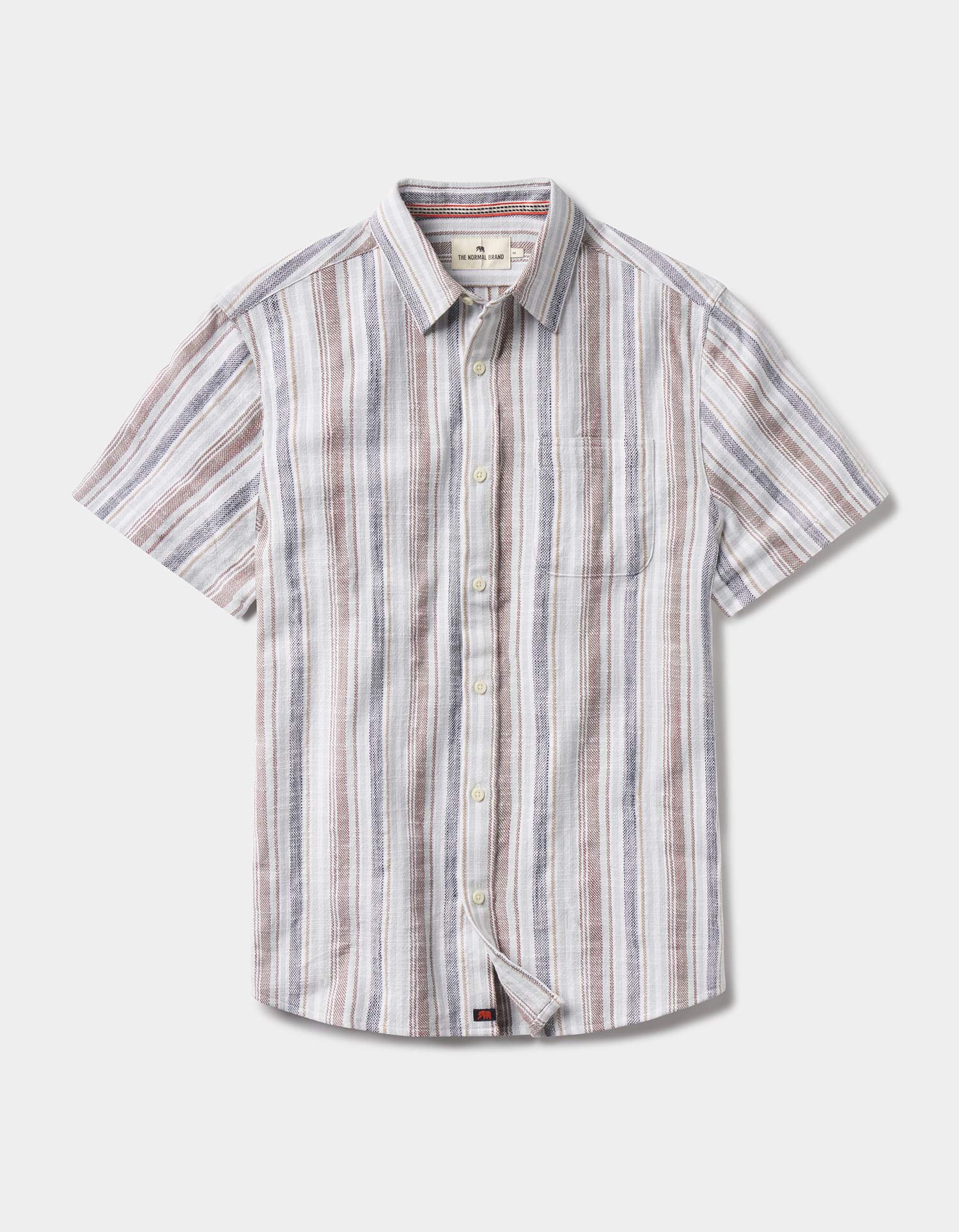 Freshwater Button Up Shirt Misty Harbor Stripe