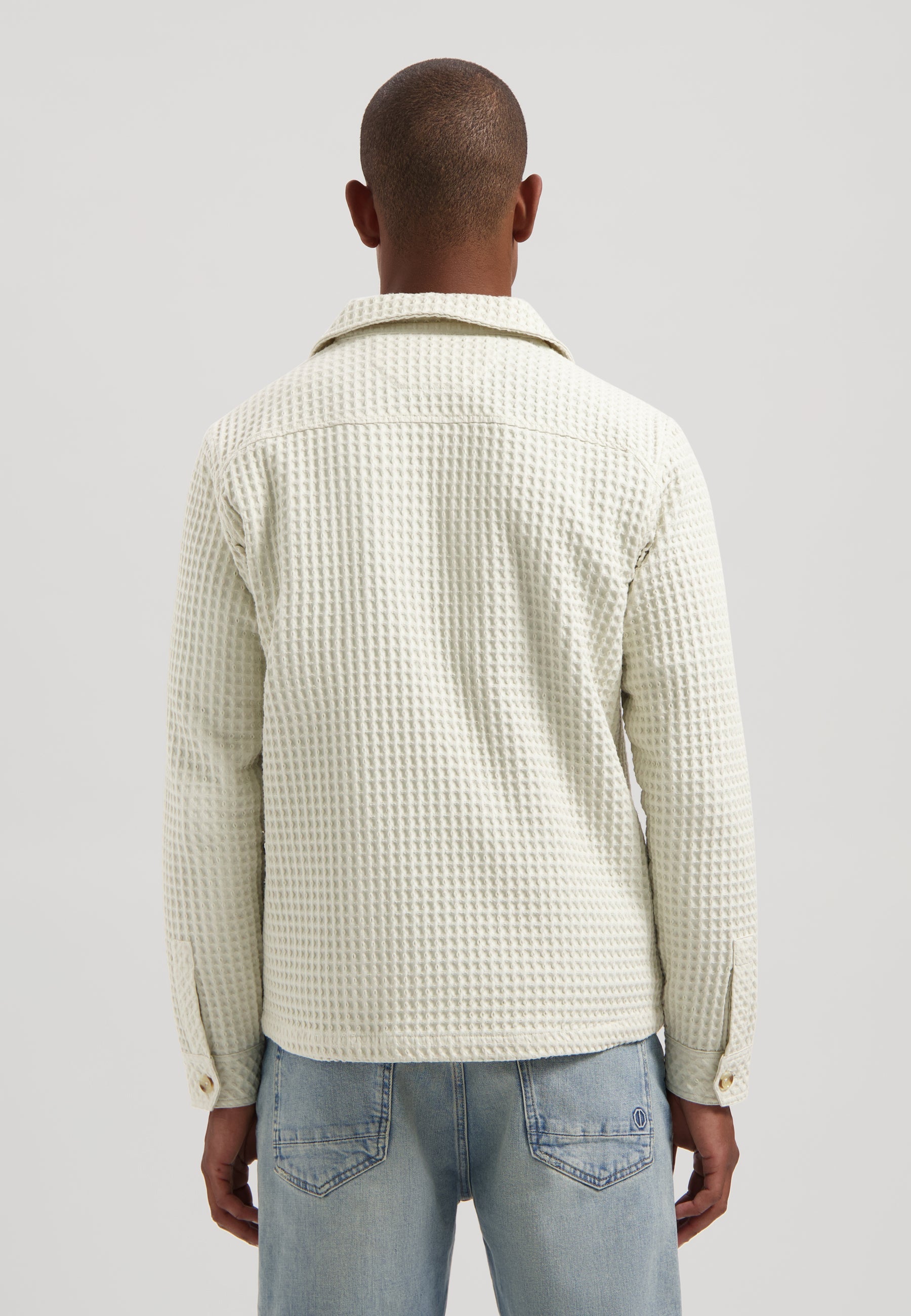 Lino FW Overshirt Silver Birch