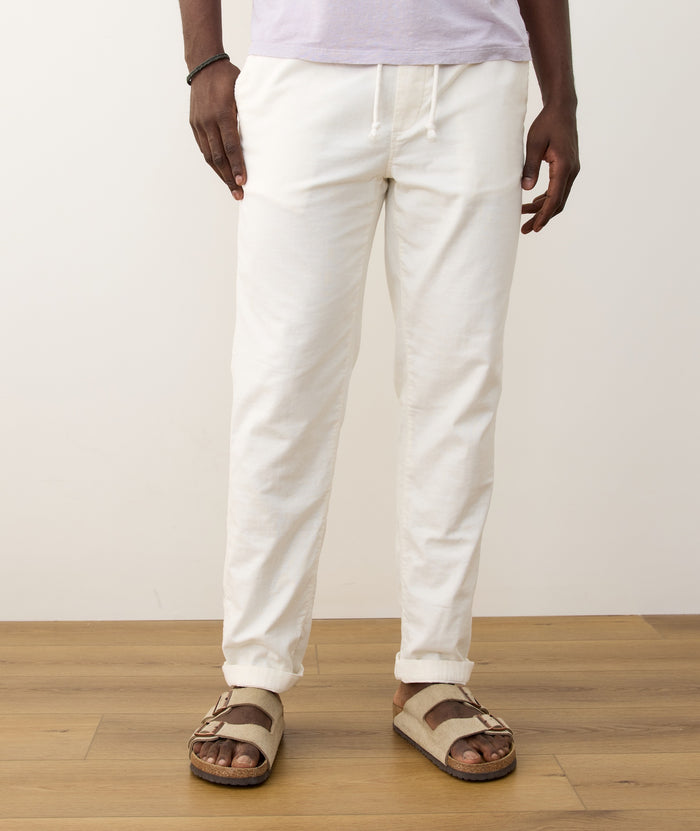 Saturday Stretch Beach Pant White