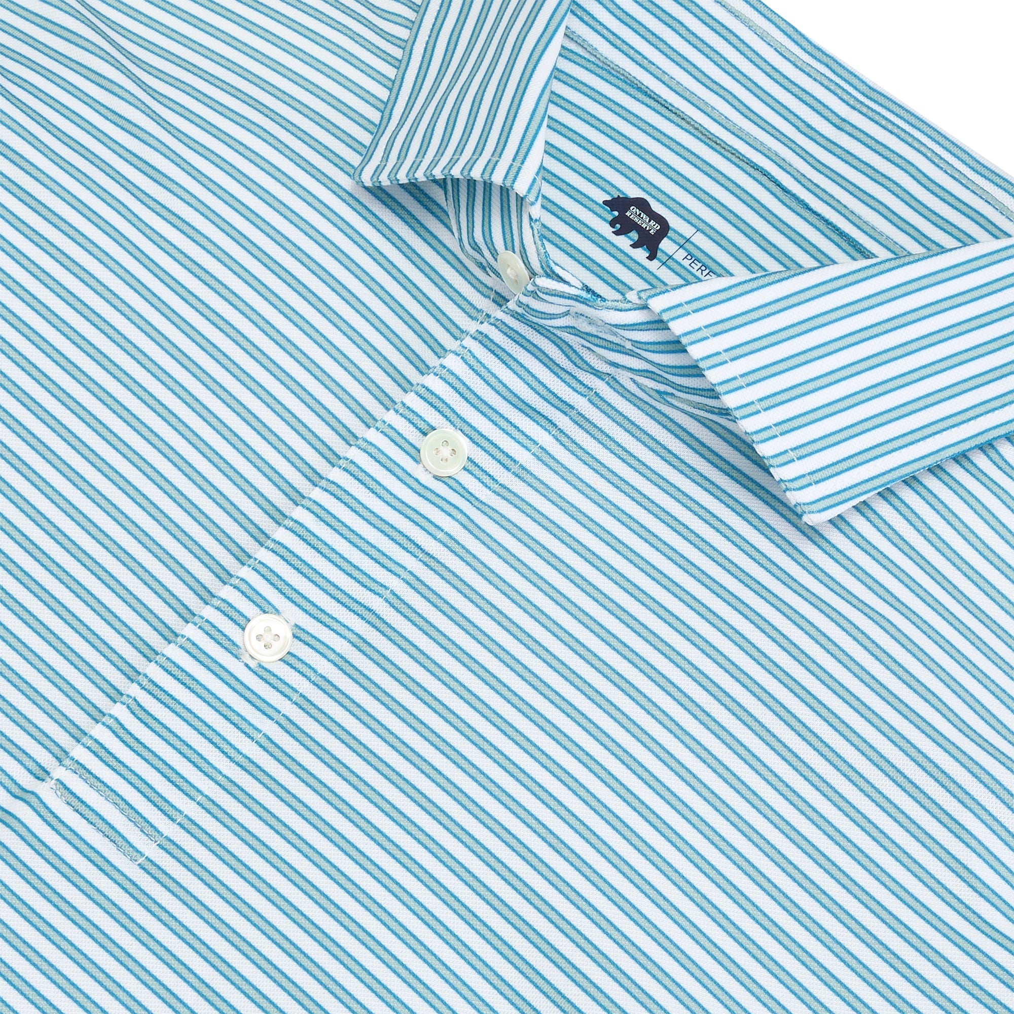 Guide Performance Pique Polo Cloud Stripe