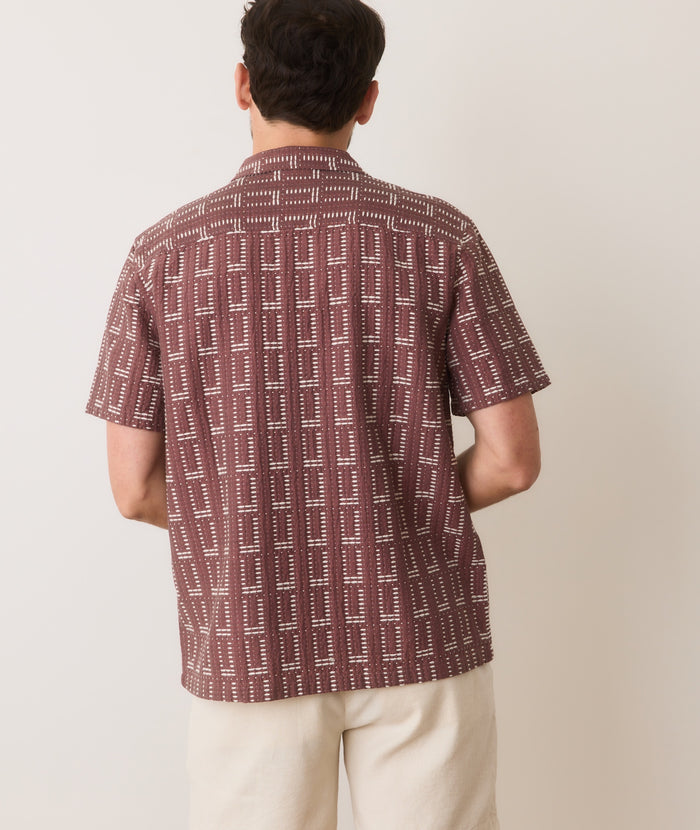 Dobby Resort Shirt Withered Rose