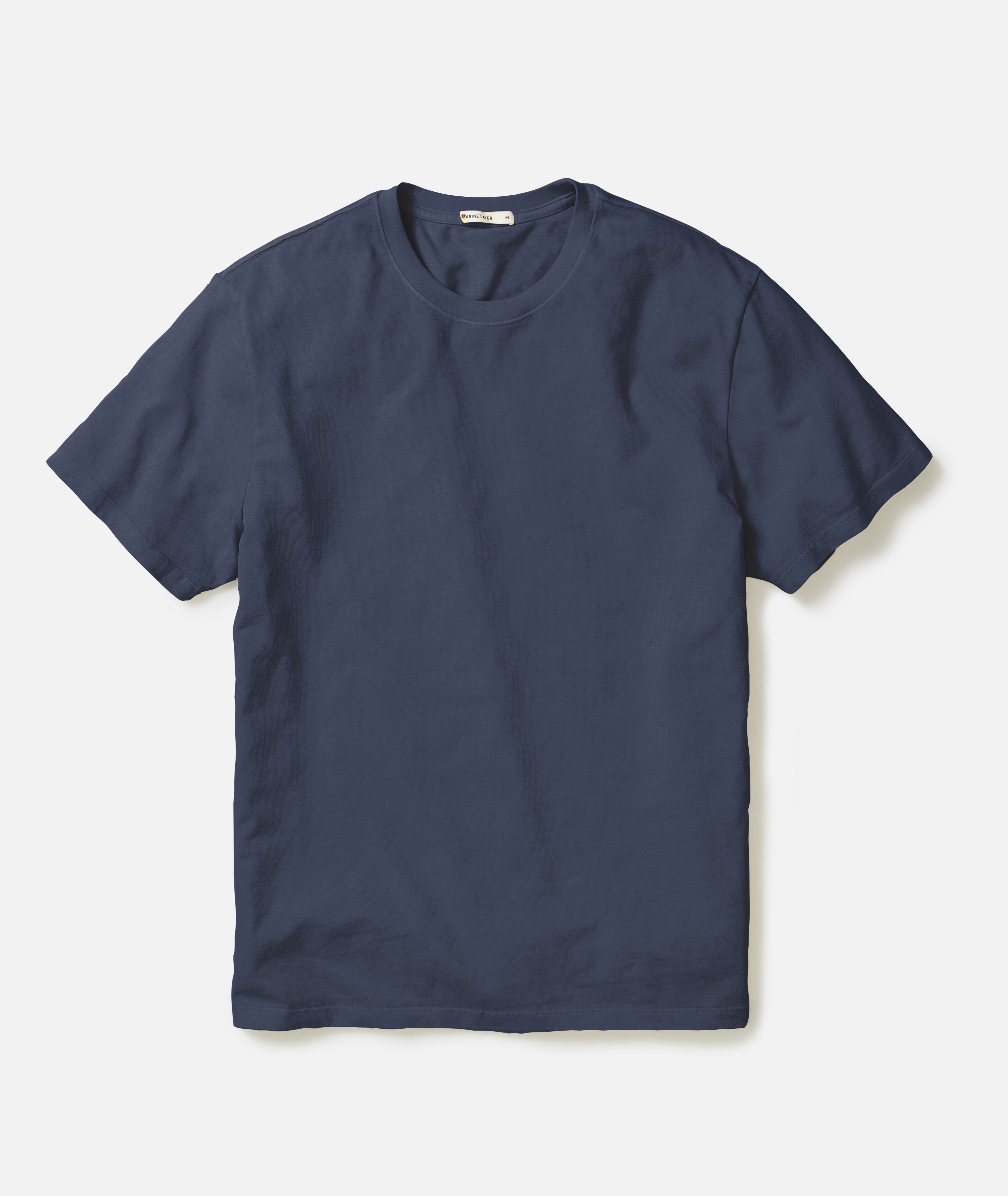 Relaxed Cloud 9 Sueded Jersey Tee Mood Indigo