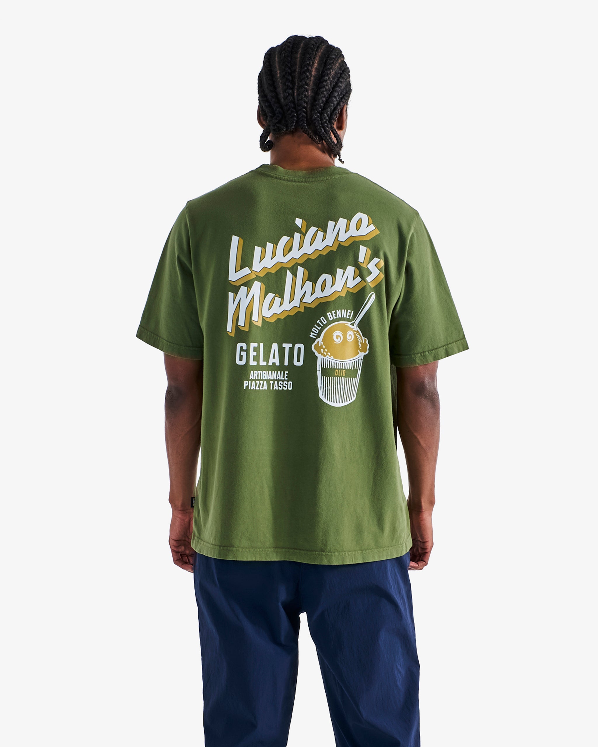 Gelato Stand Pocket Tee Cypress Green