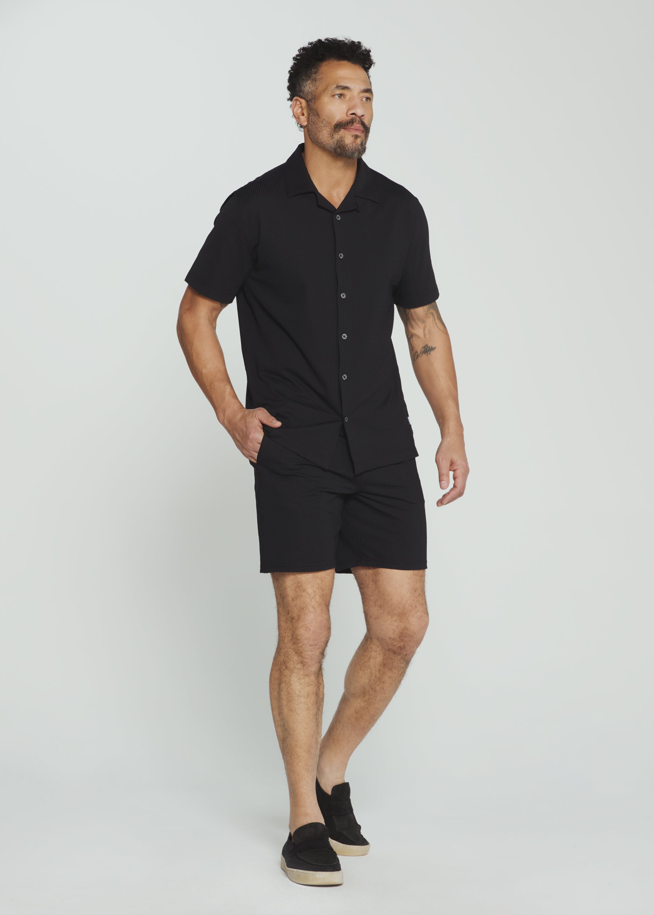 Sutherland Camp Shirt Black