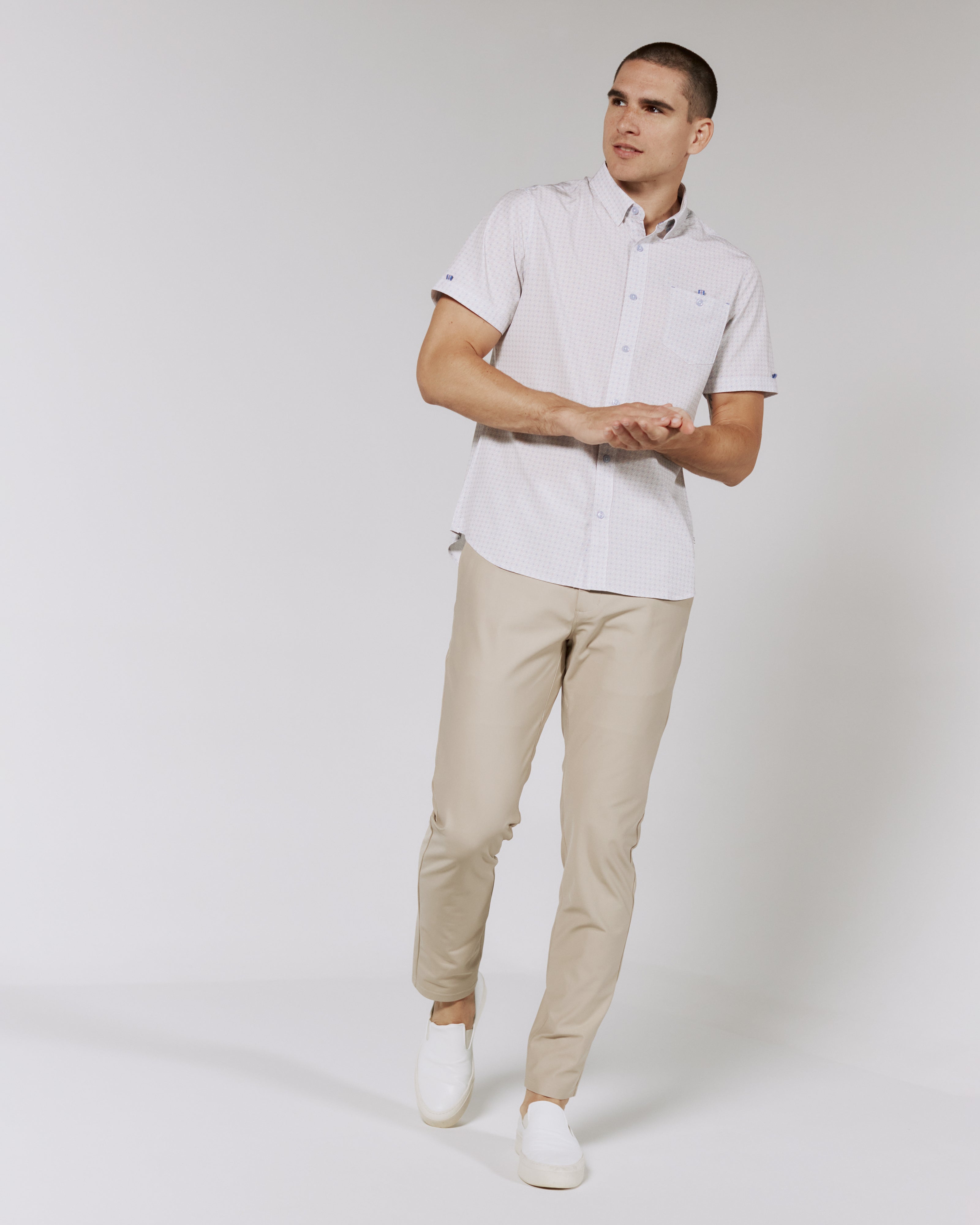 Infinity Athletic Fit Chino Pant Khaki