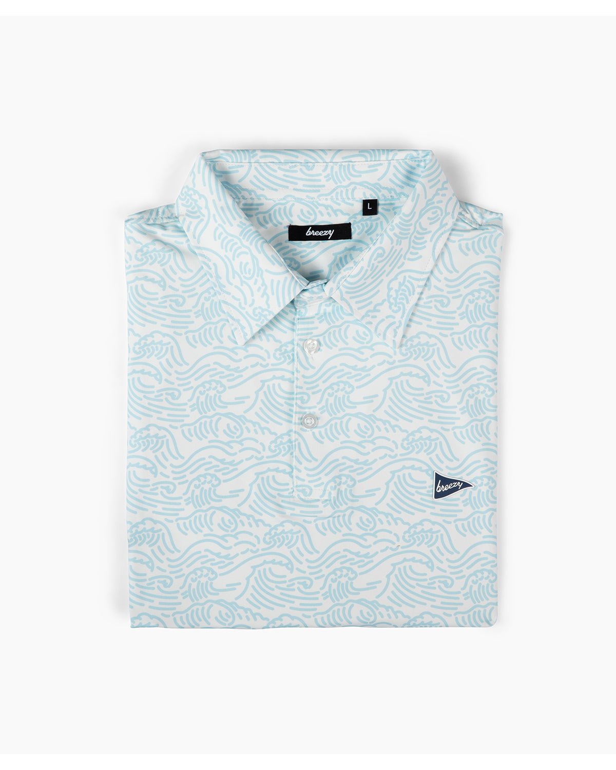 Crashing Waves Polo Light Blue