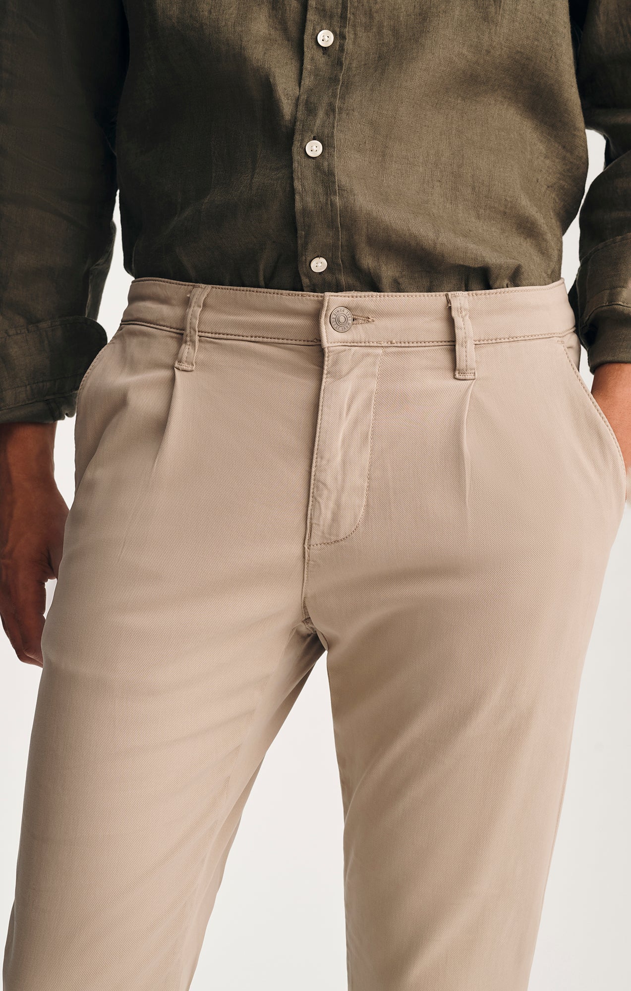 Will Pleated City Trouser Nature