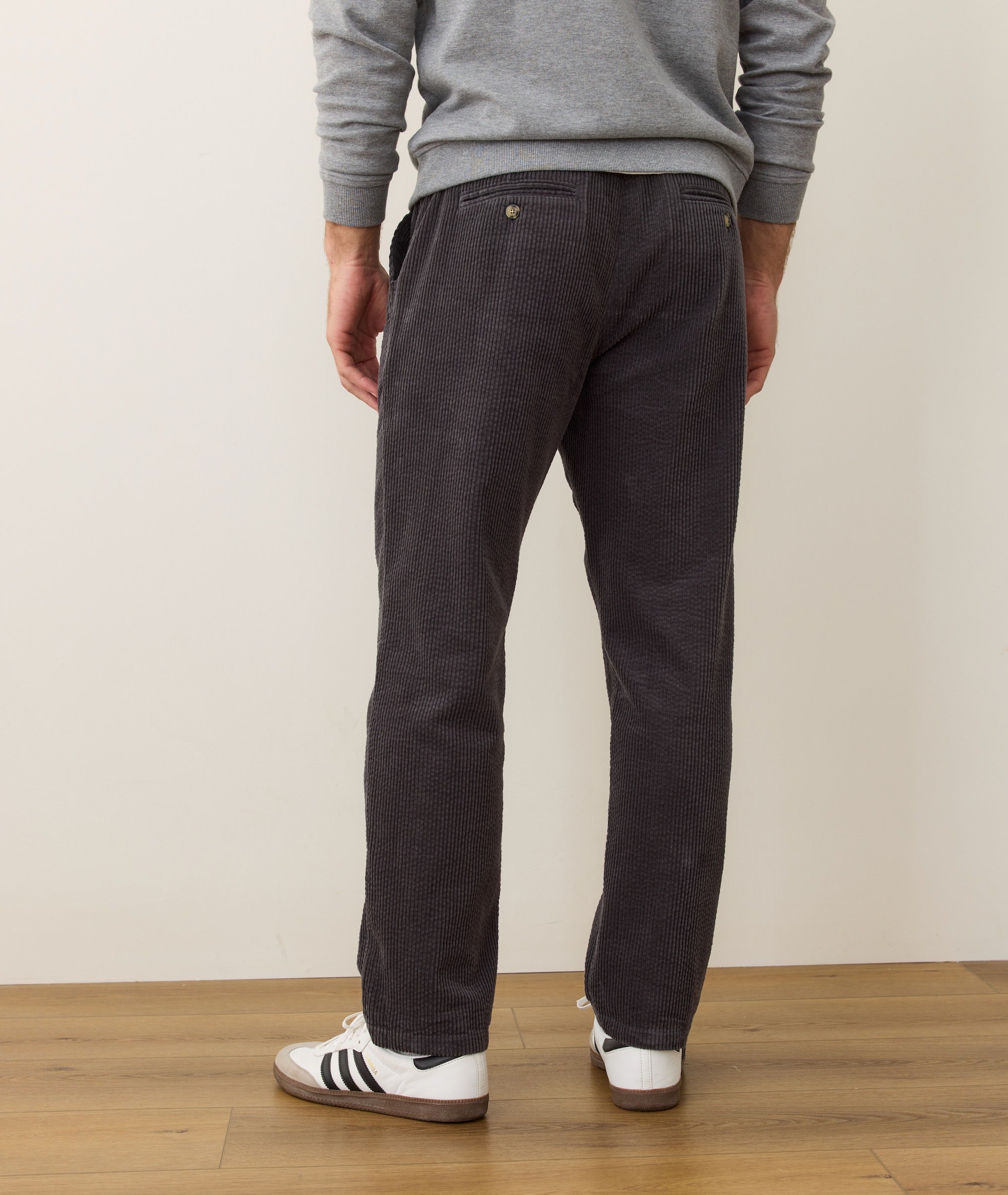Saturday Corduroy Pant - Relaxed Fit Faded Black