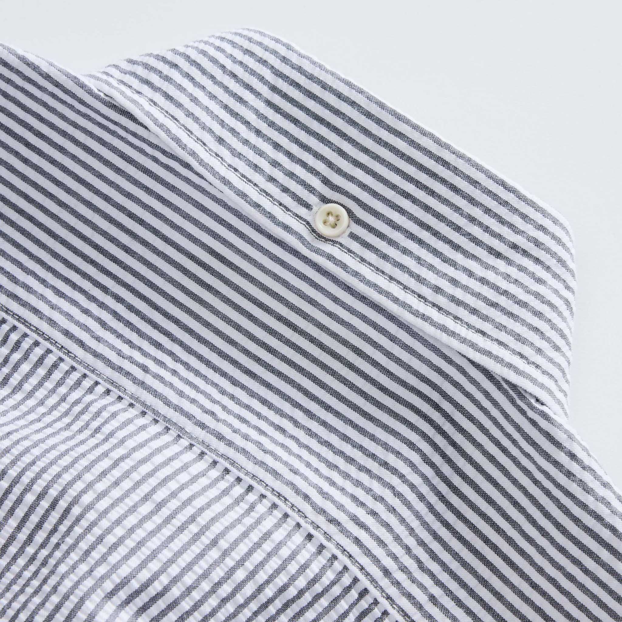 The Jack Shirt Navy Stripe Seersucker