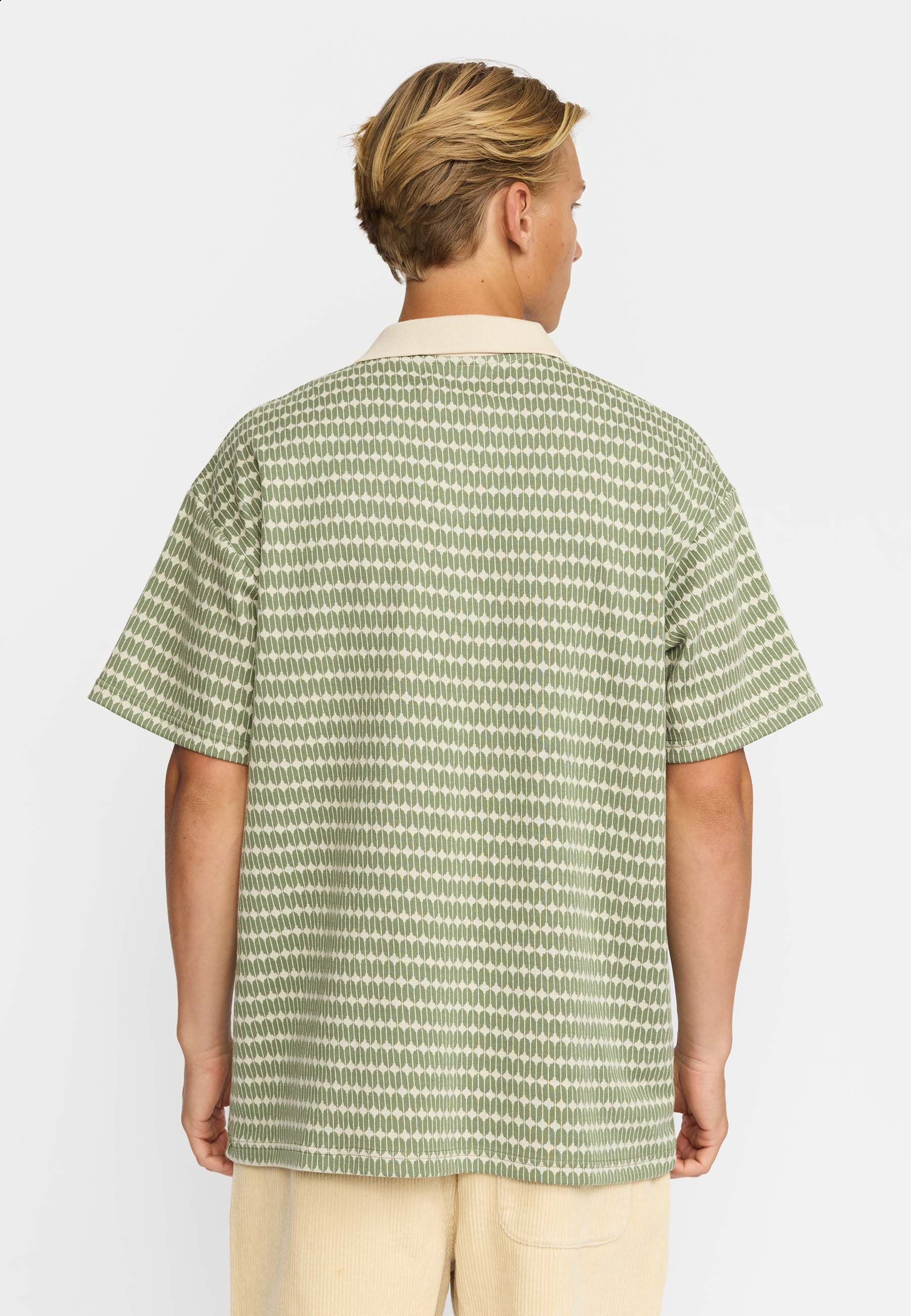 Jaquard Polo Shirt Light Green