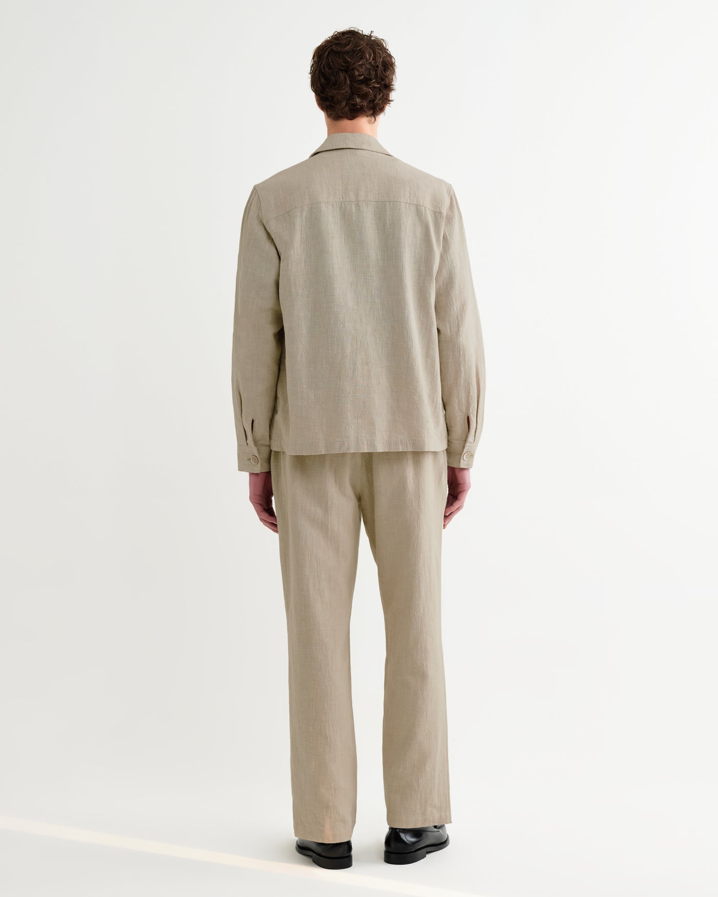 Aldred Overshirt in Cotton Linen Natural