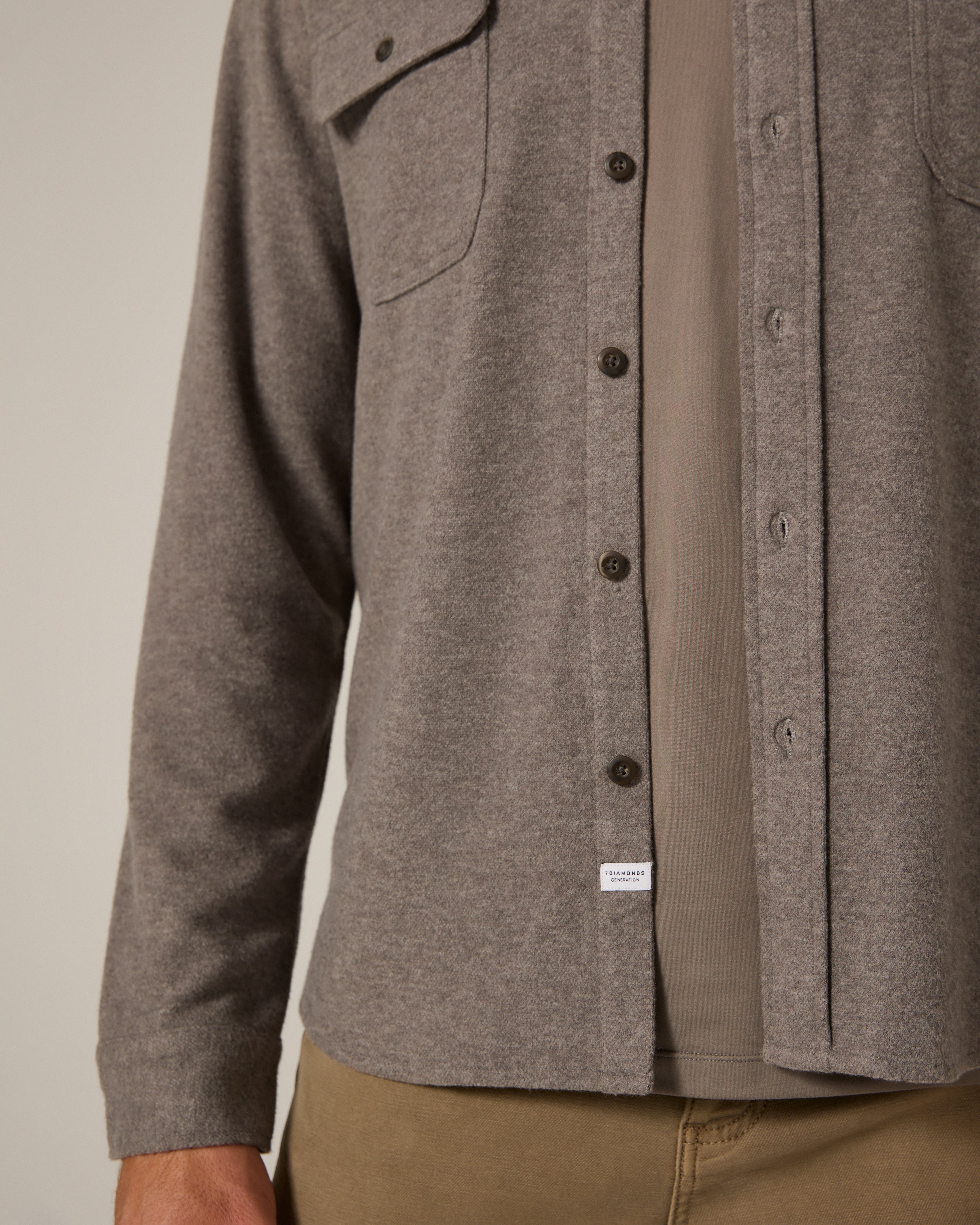 Generation Long Sleeve Marled Shirt Grey