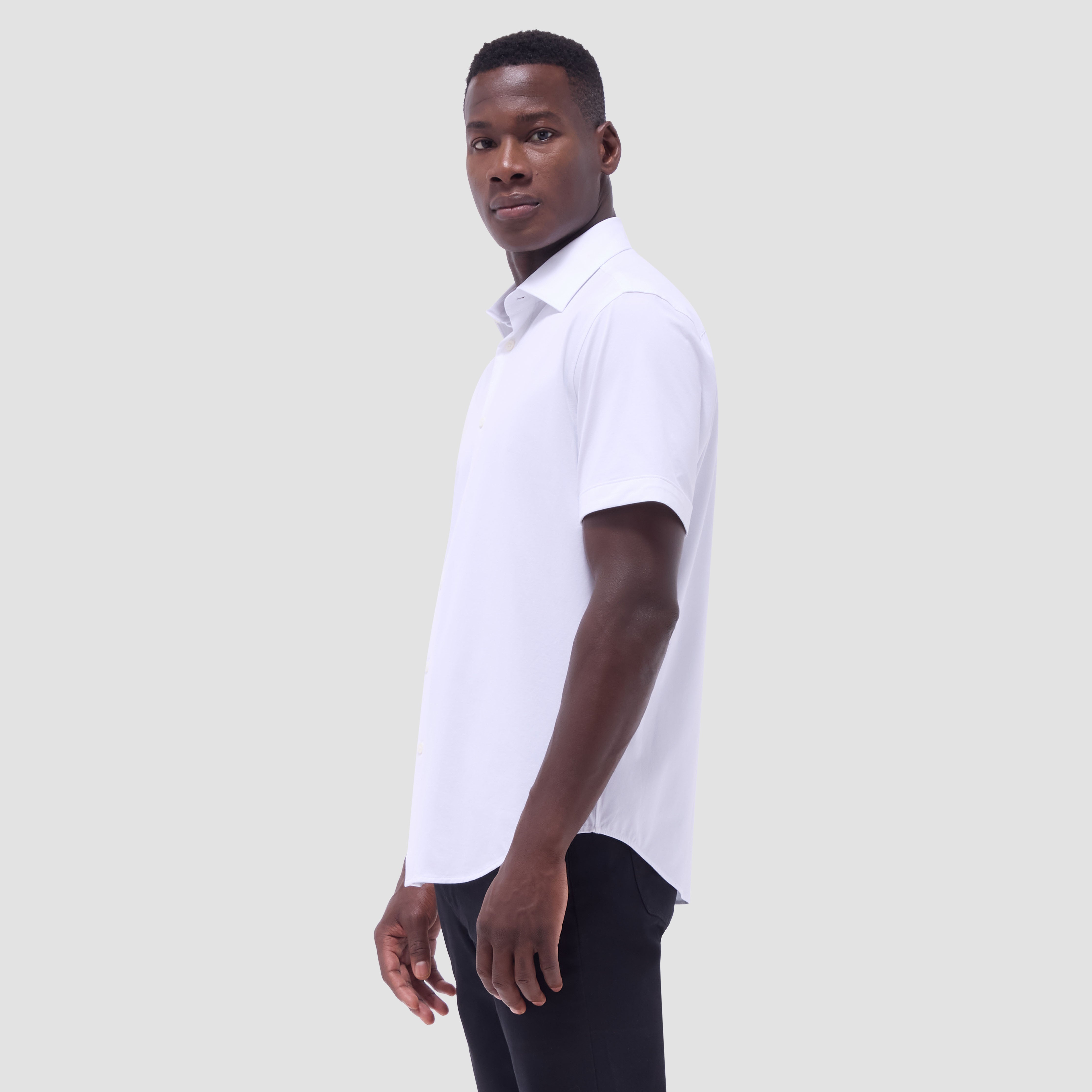 OOOHCotton Miles Short Sleeve Shirt White