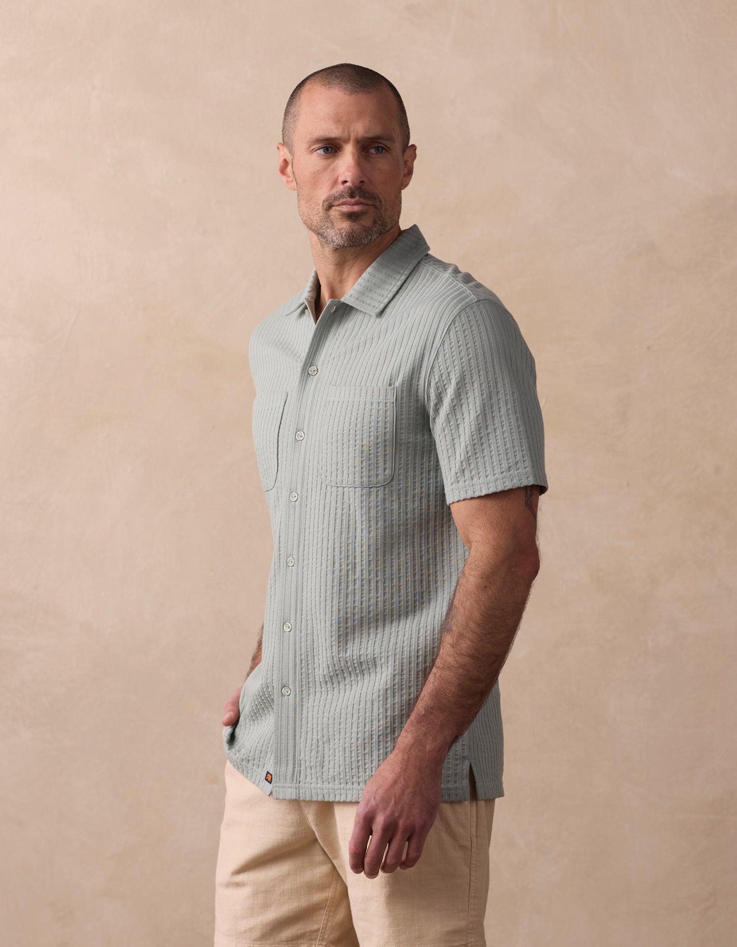 Knit Getaway Button Up Juniper