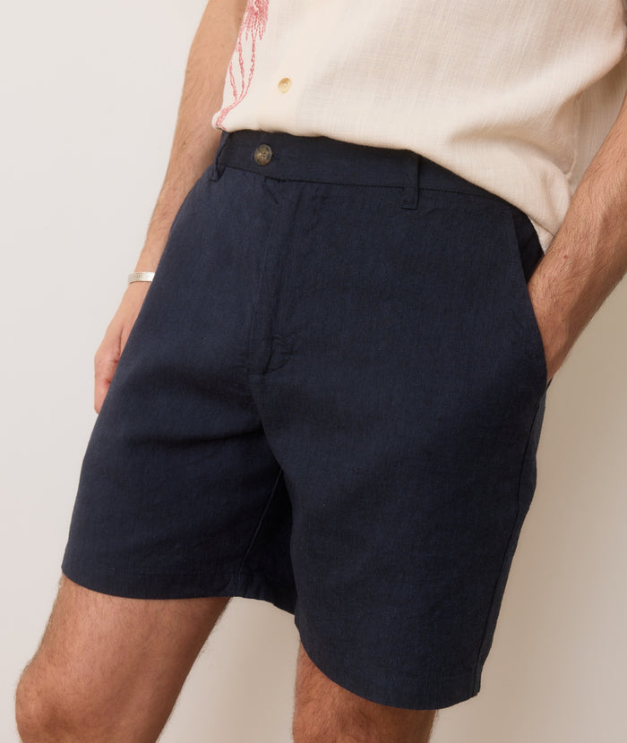Hemp Resort Short - 7" India Ink