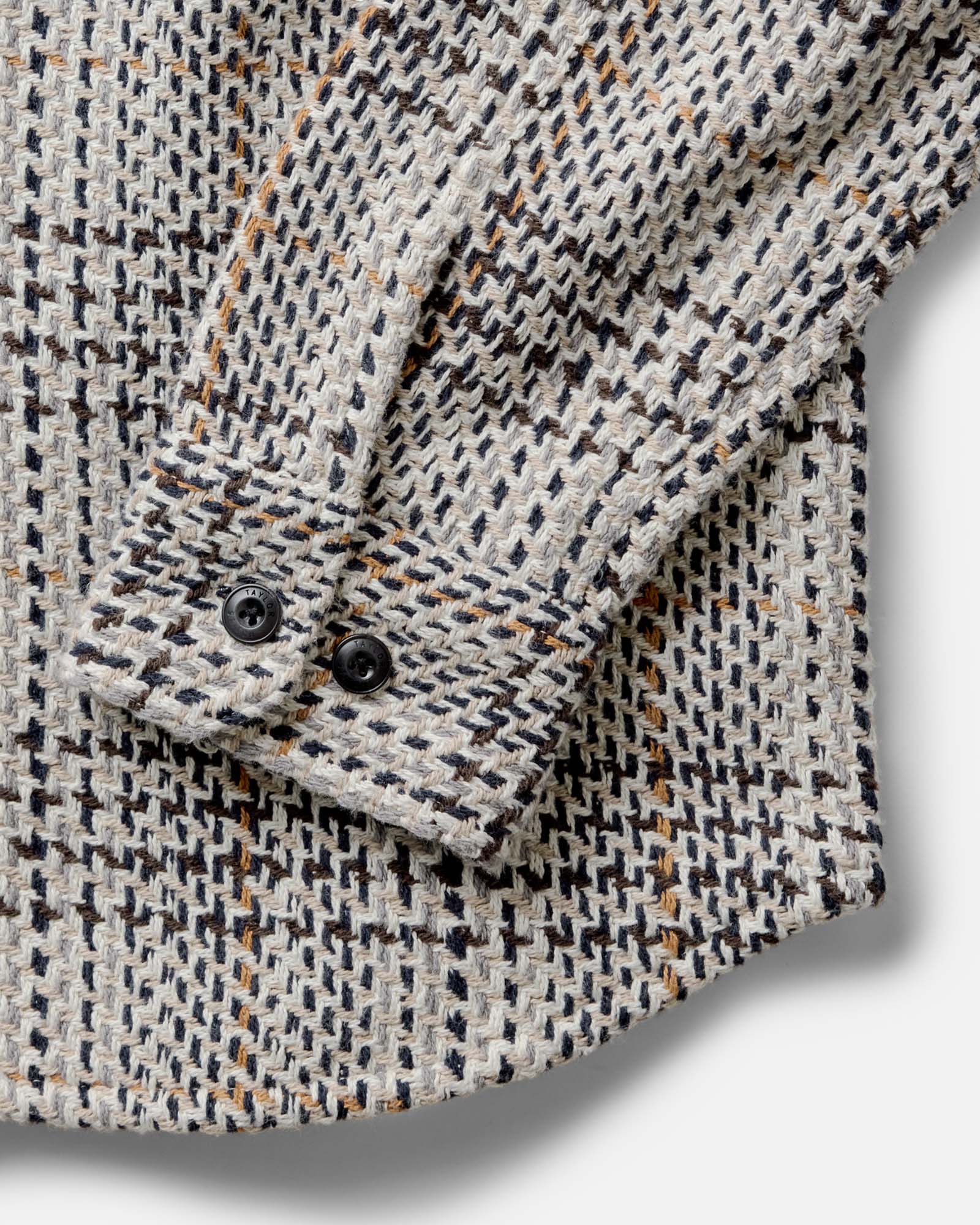 The Cutter Overshirt in Plaid Stone