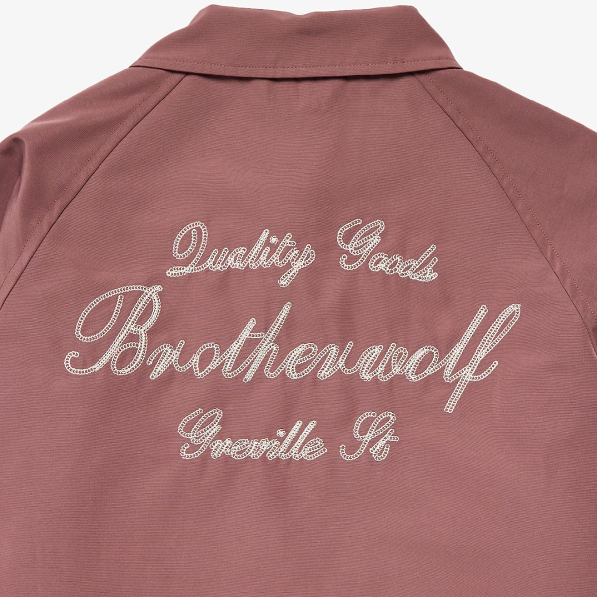 Emroidered Coach Jacket Bordeaux