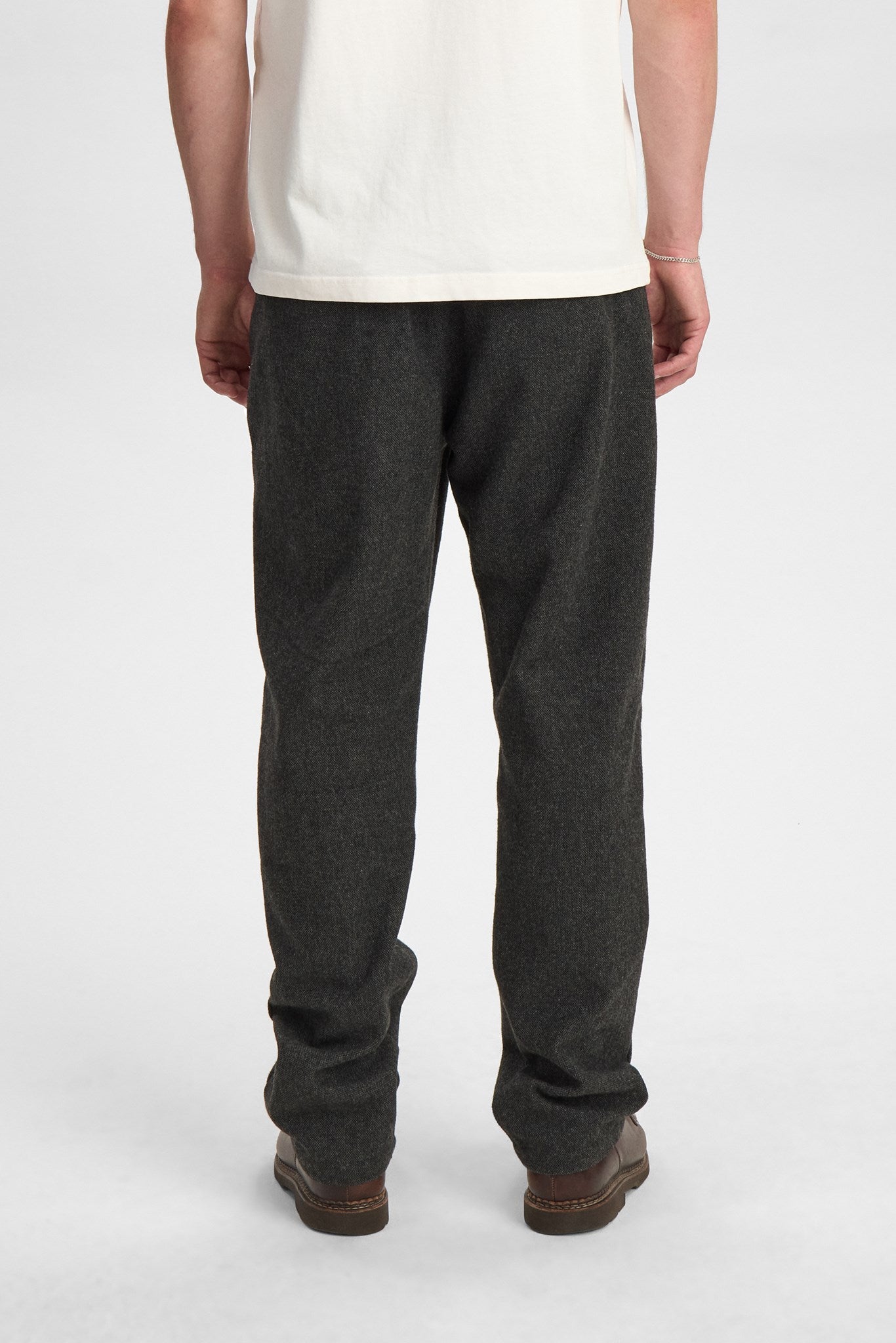 Akjan Pleat Wool Pant Granite Grey