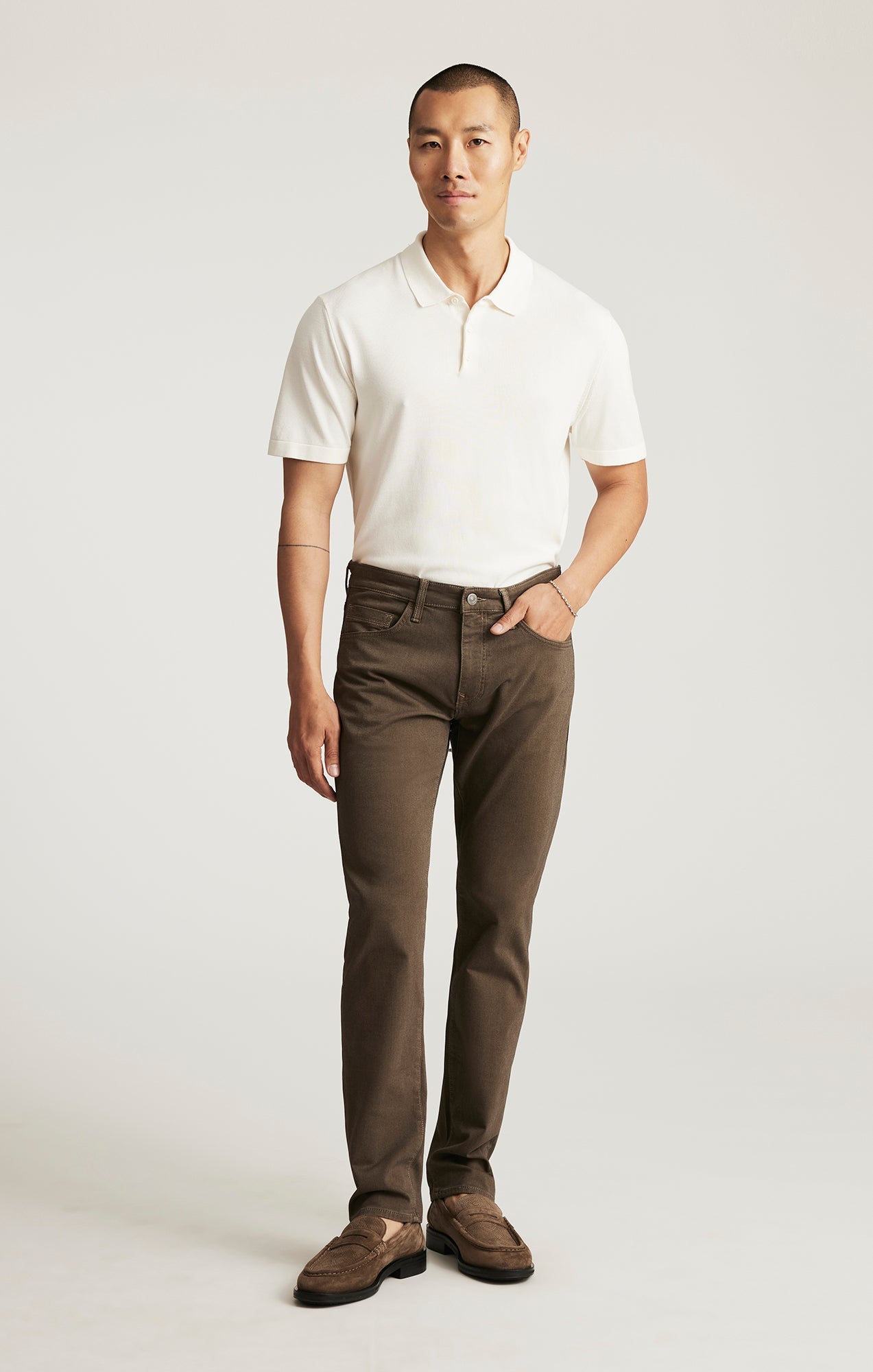 Marcus Slim Straight Leg Brown Athletic