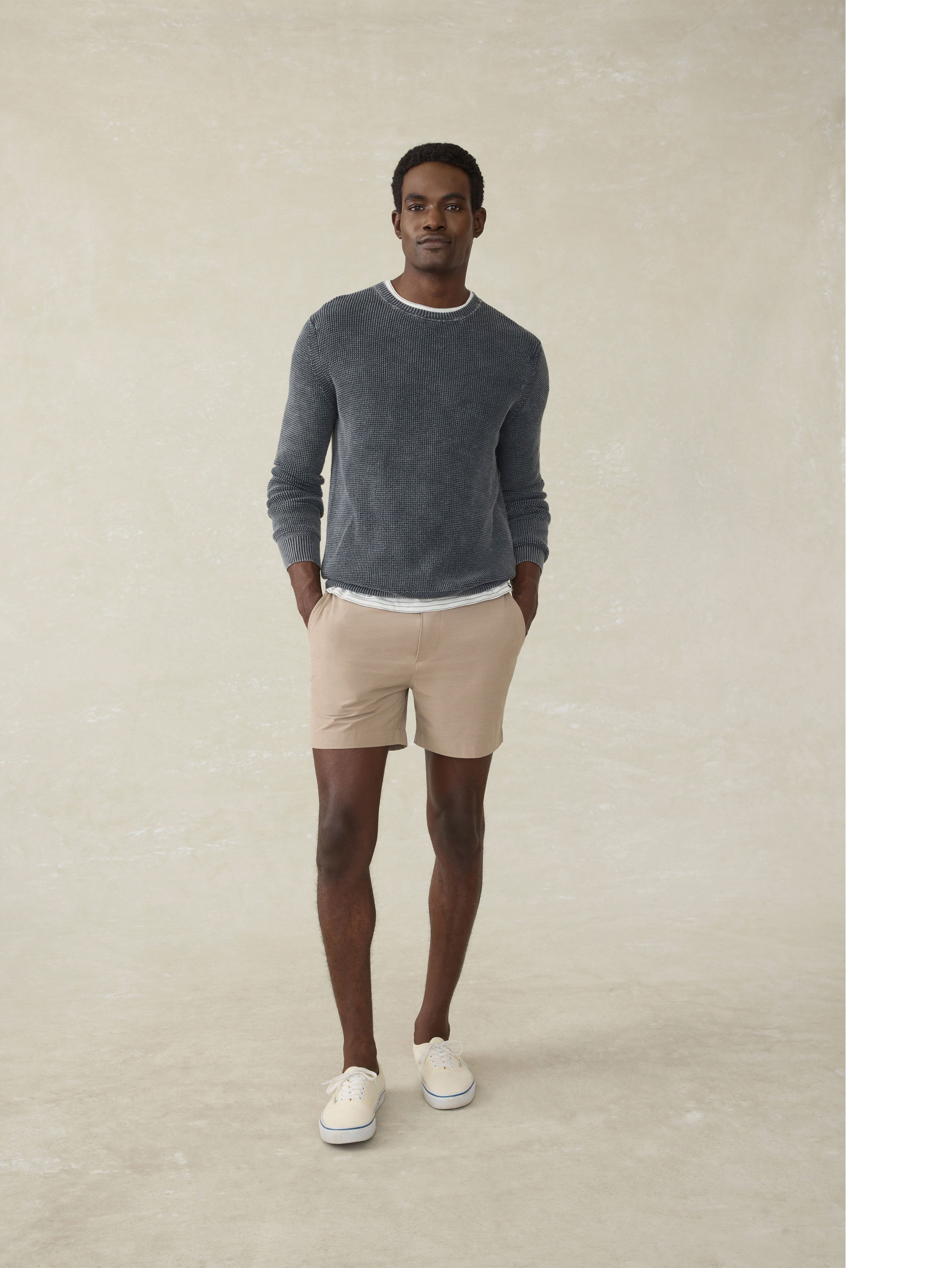 Sunwashed Crewneck Sweater Faded Black