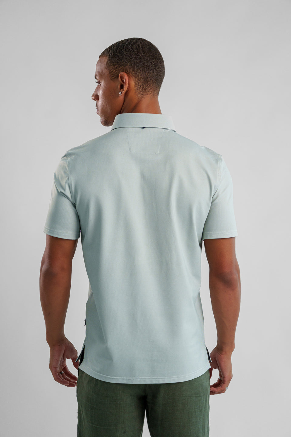 Apex Pique Polo - Basic Birdseye Olive Green