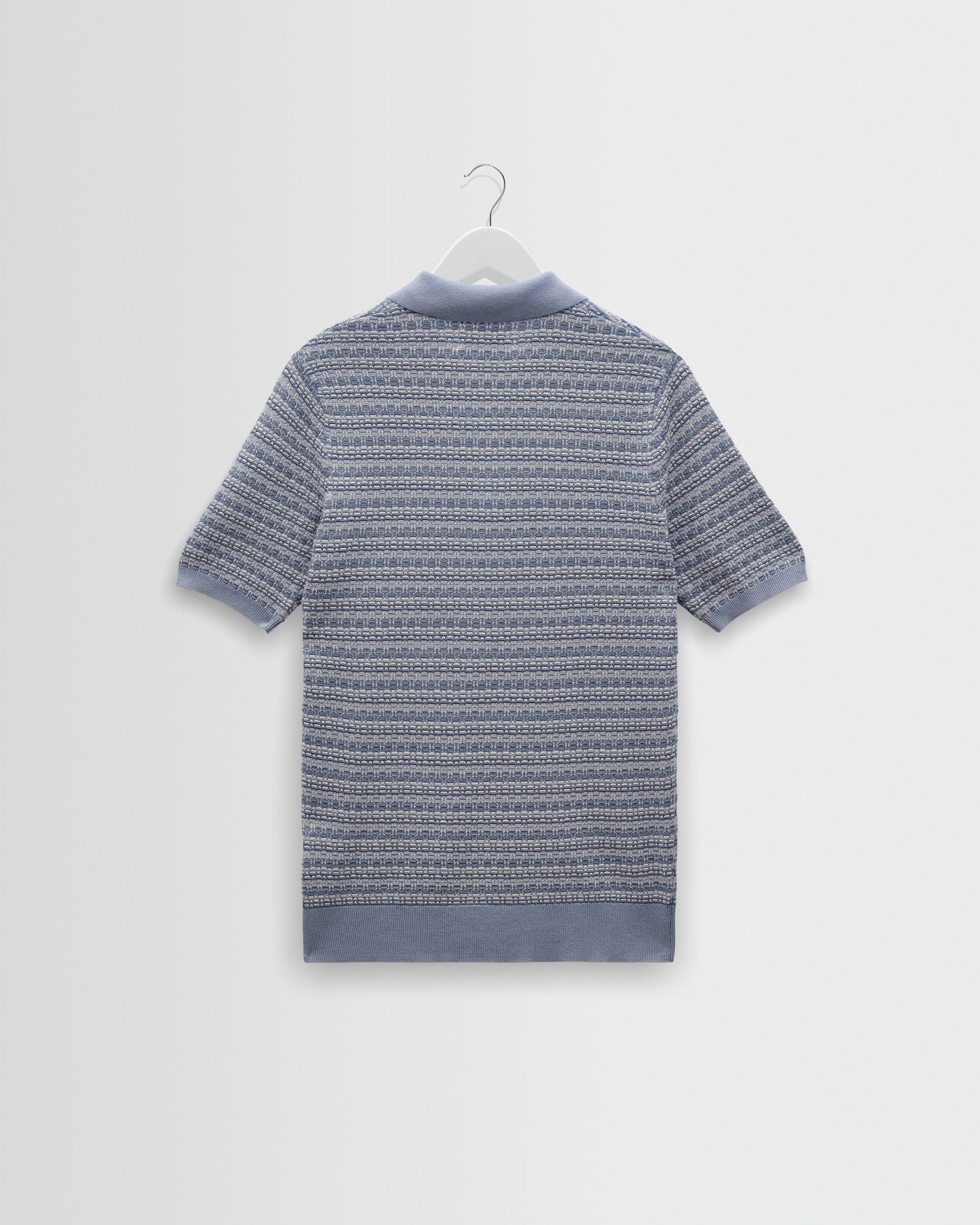 Naples Polo in Mini Geo Light Blue