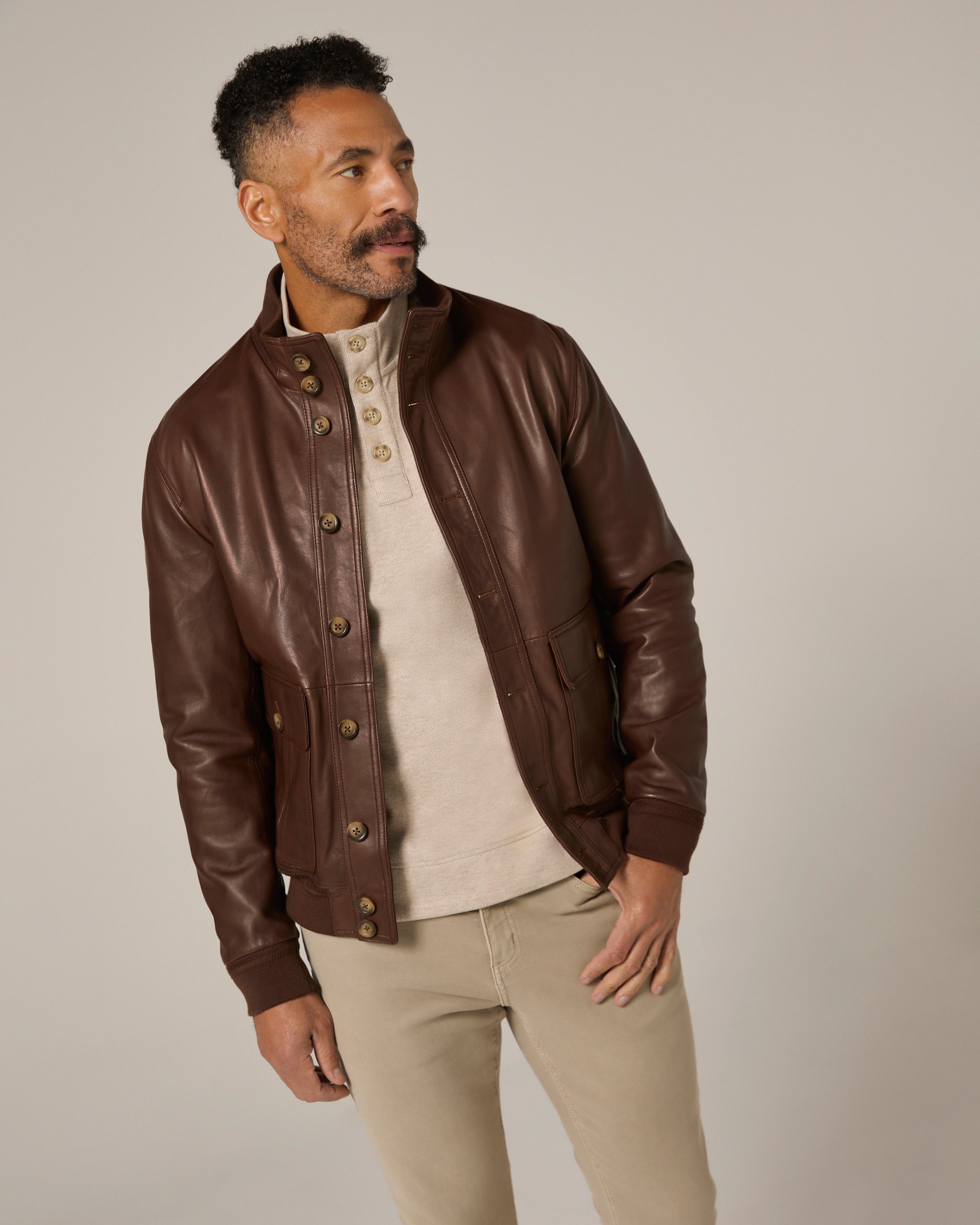 Stratton Textured Pullover Khaki