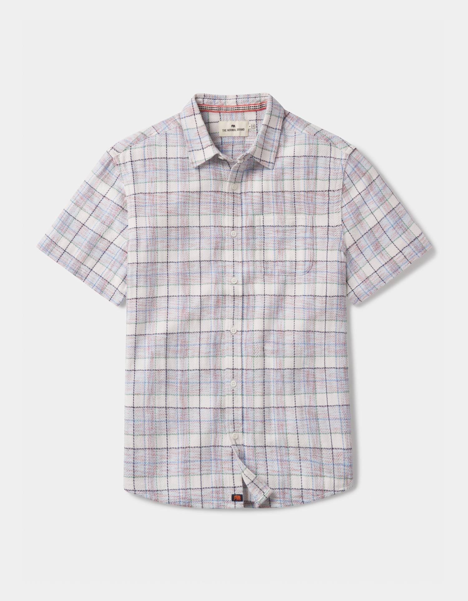 Freshwater Button Up Shirt Clear Sky Plaid