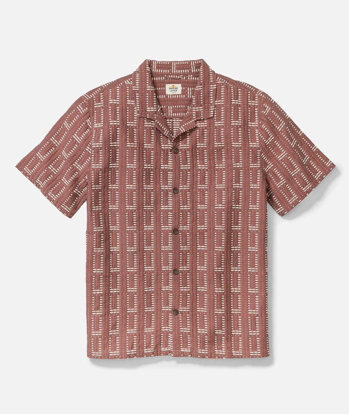 Dobby Resort Shirt Withered Rose