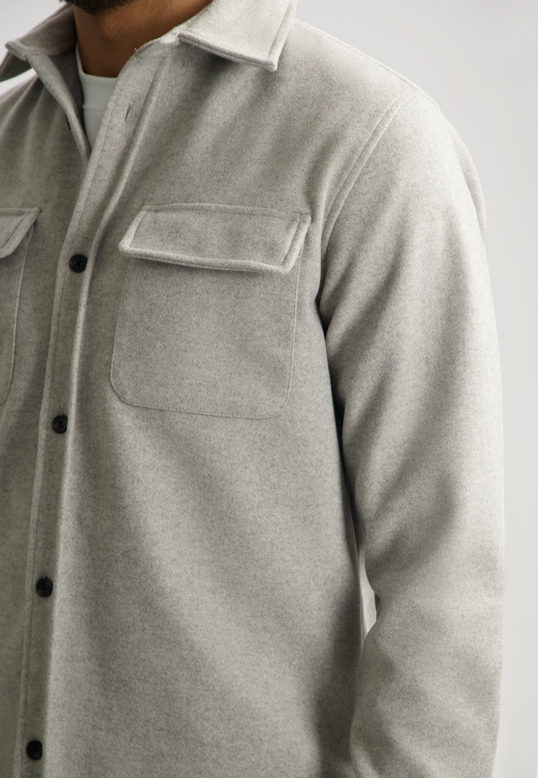 Ulrik Overshirt Ghost Grey