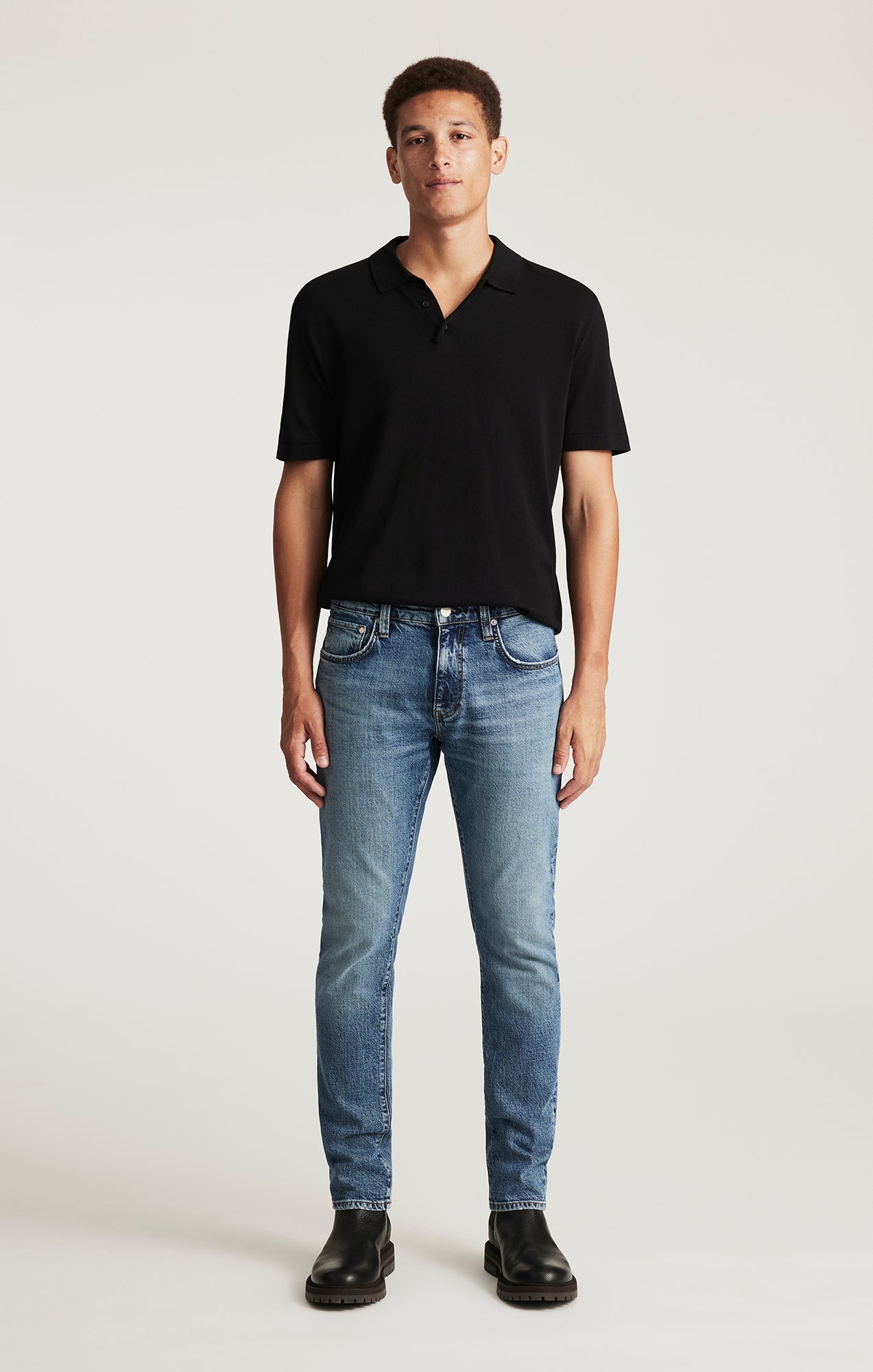 Jake Slim Leg Used Brushed Classic Blue