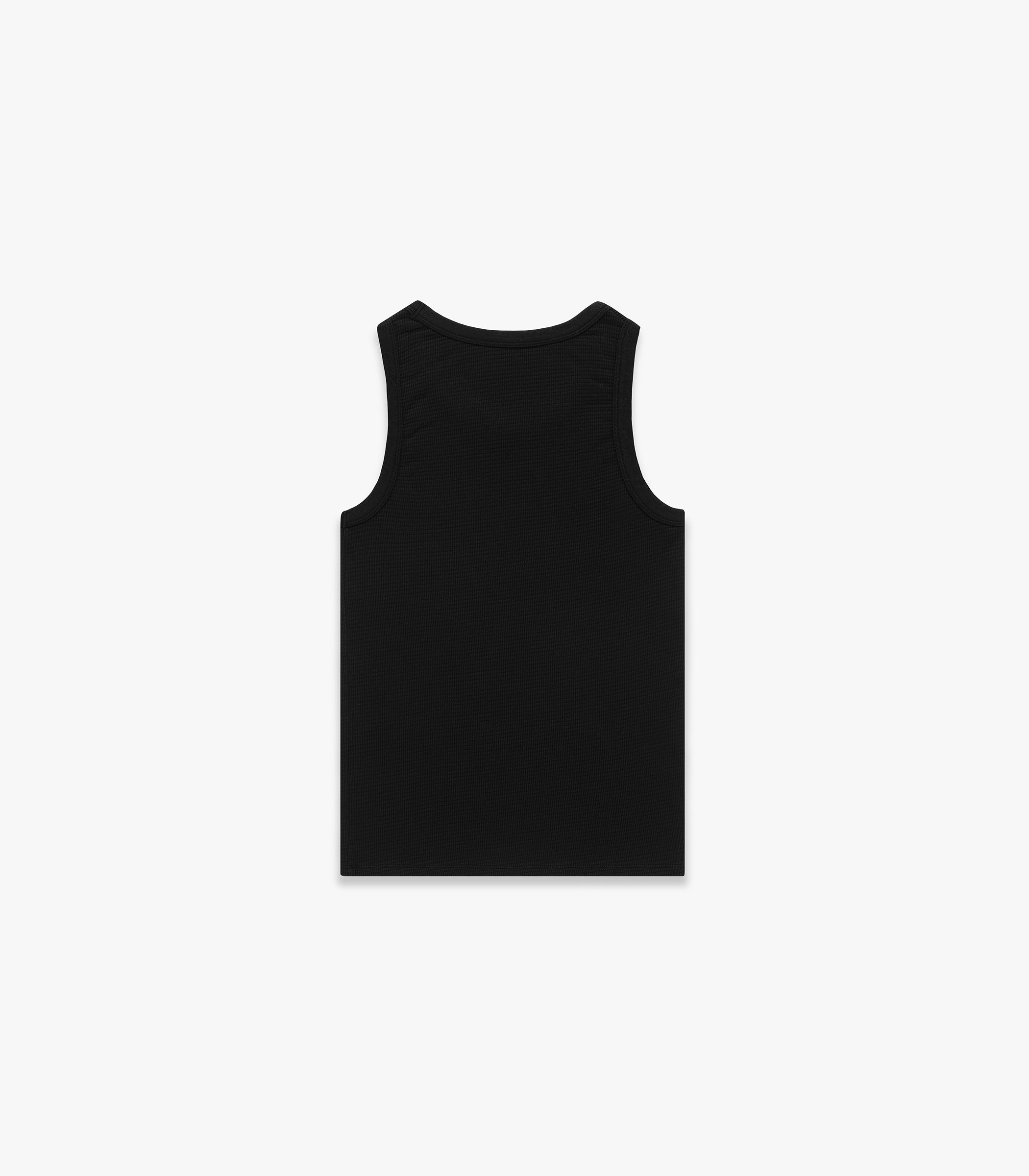Box Knit Tank Black