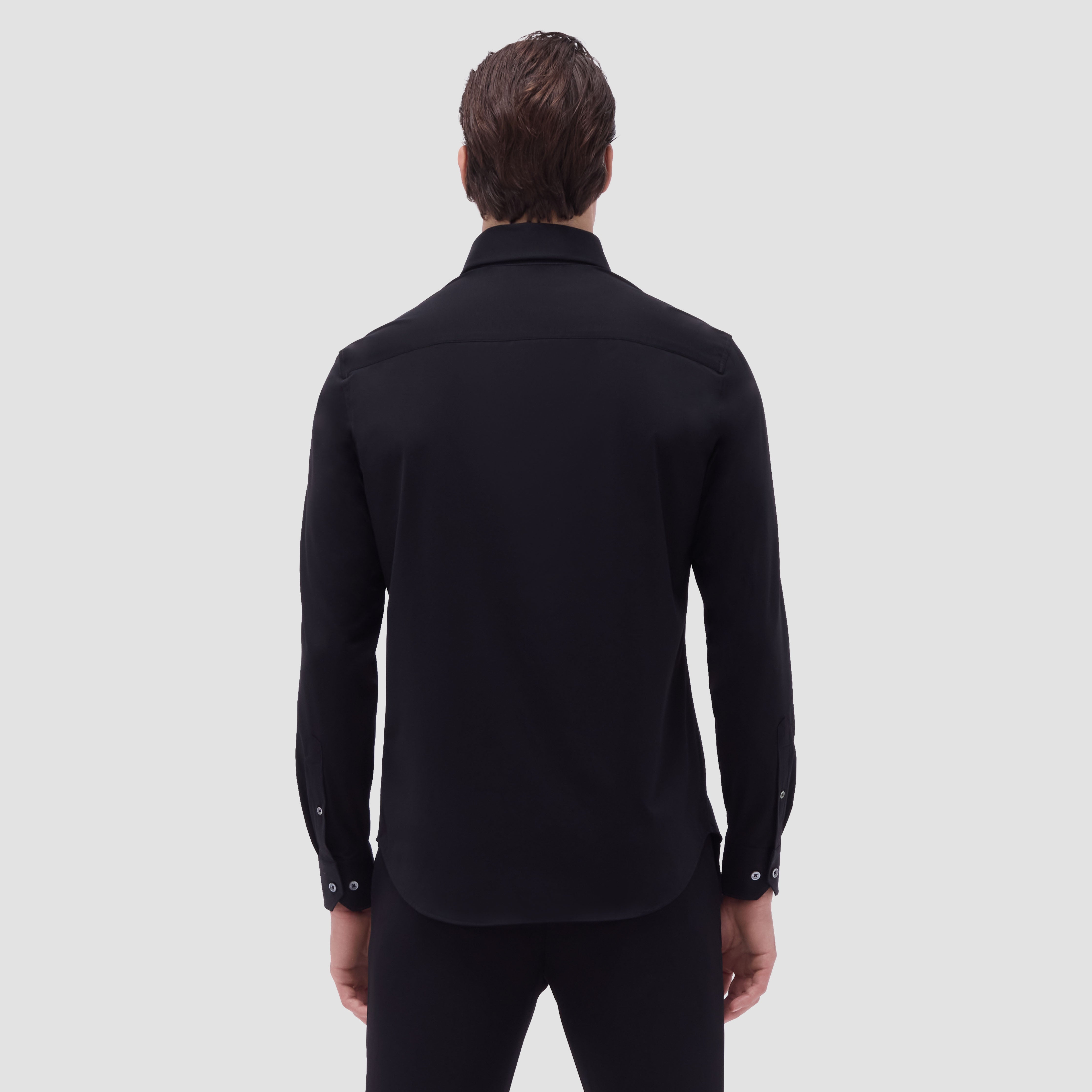 OOOHCotton Devon Long Sleeve Shirt Black