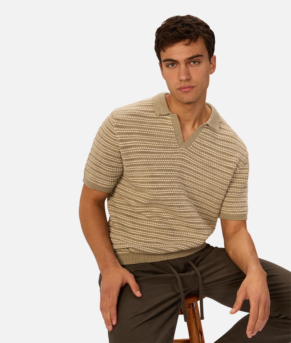 The Matera Polo Olive/Stone
