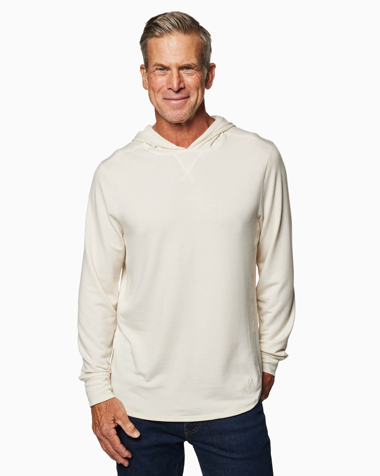 Sea Silk Schooner Long Sleeve Knit Sweatshirt Natural