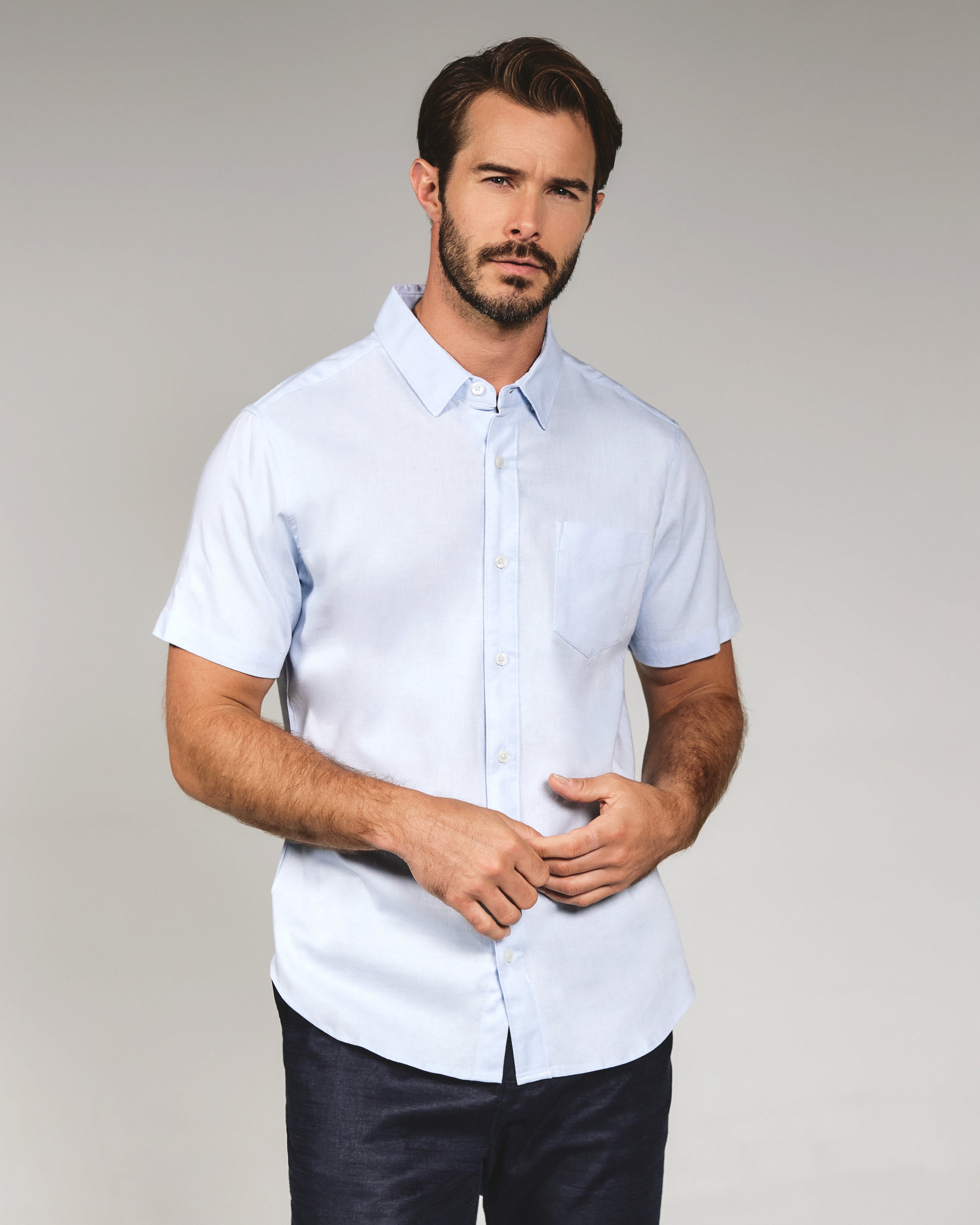 Bradhurst Short Sleeve Shirt Light Blue