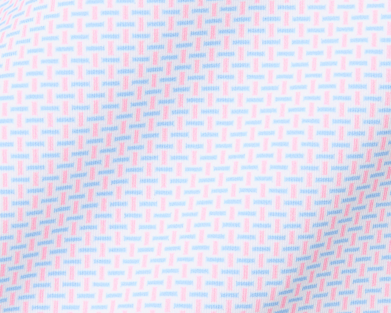 Davis Printed Performance Jersey Knit Polo Scotch Pink