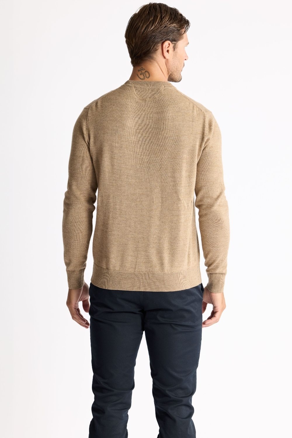 Classic Merino Crew Camel