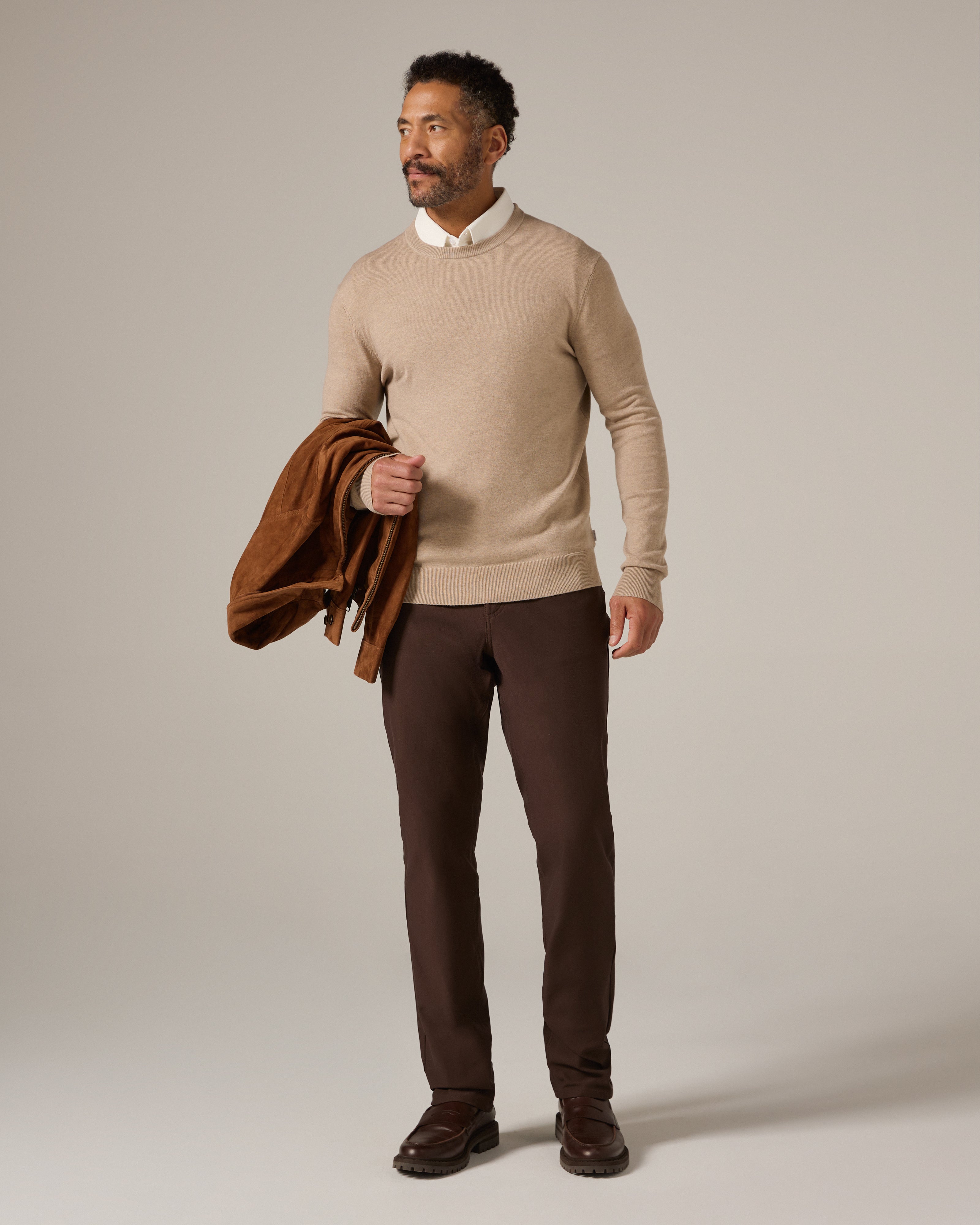 Alcott Crewneck Sweater Tan