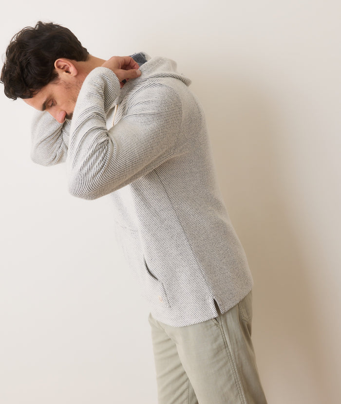 Portola Beach Hoodie White/Navy