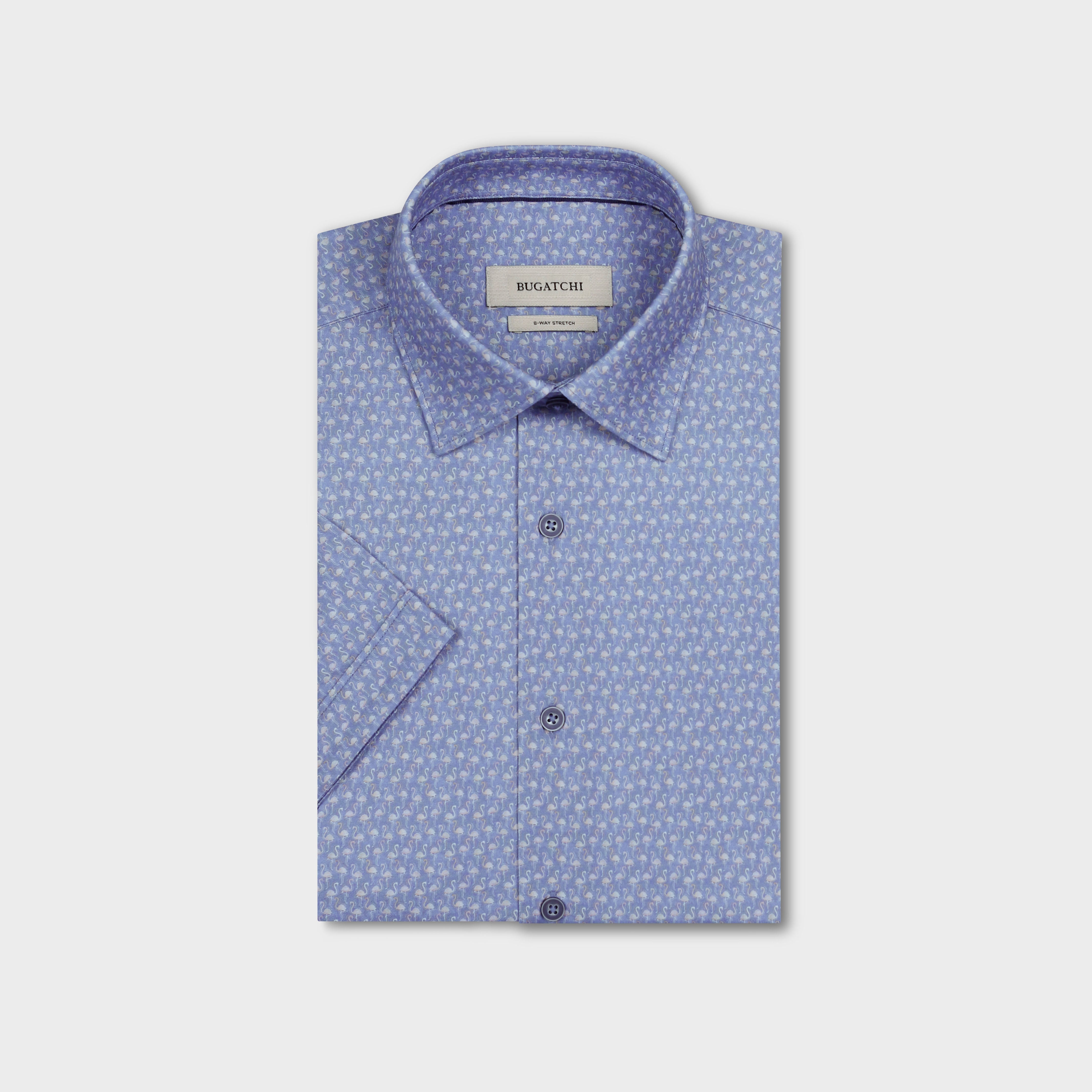 OOOHCotton Miles Short Sleeve Shirt Cobalt