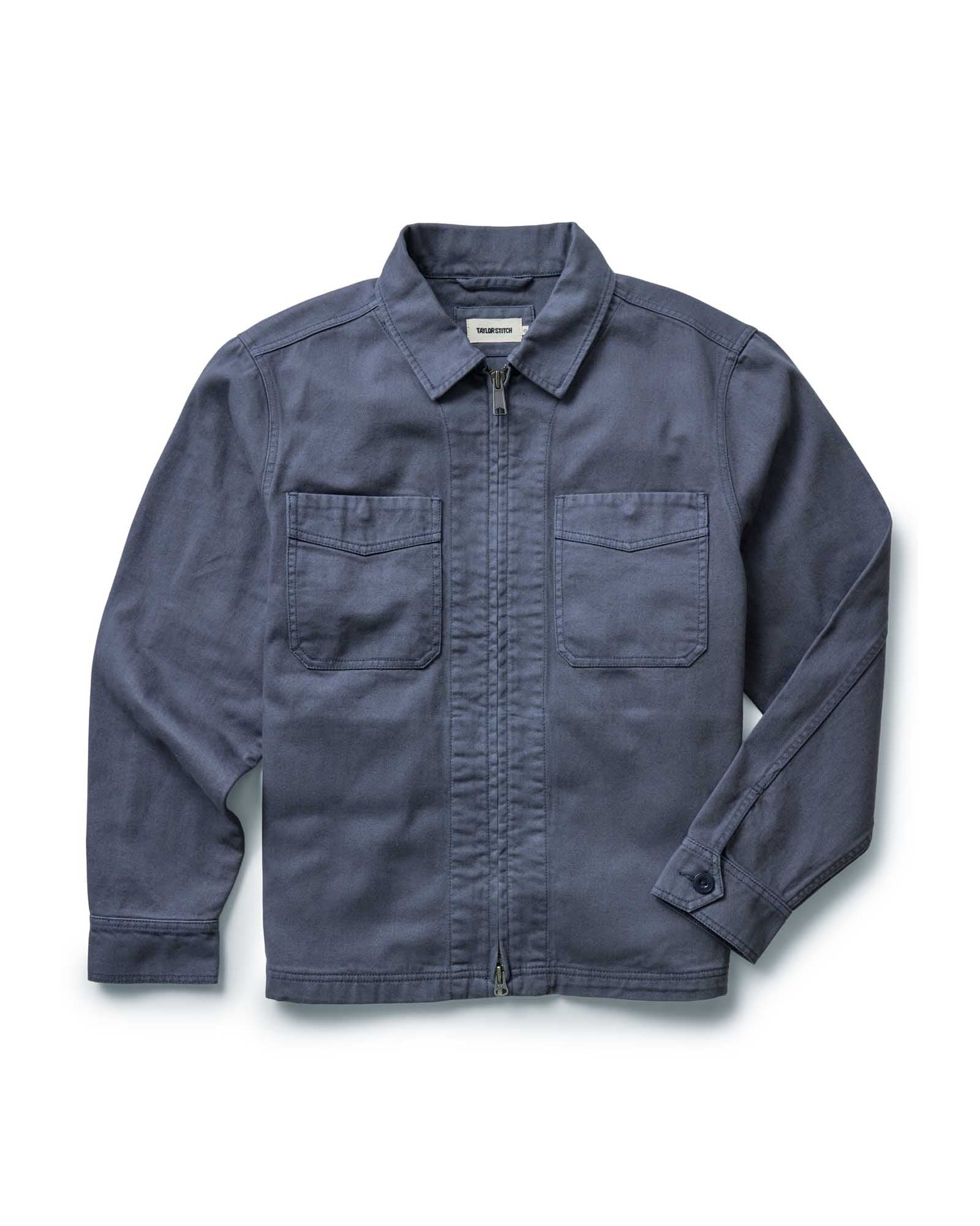 The Station Jacket Petrol Blue Broken Twill