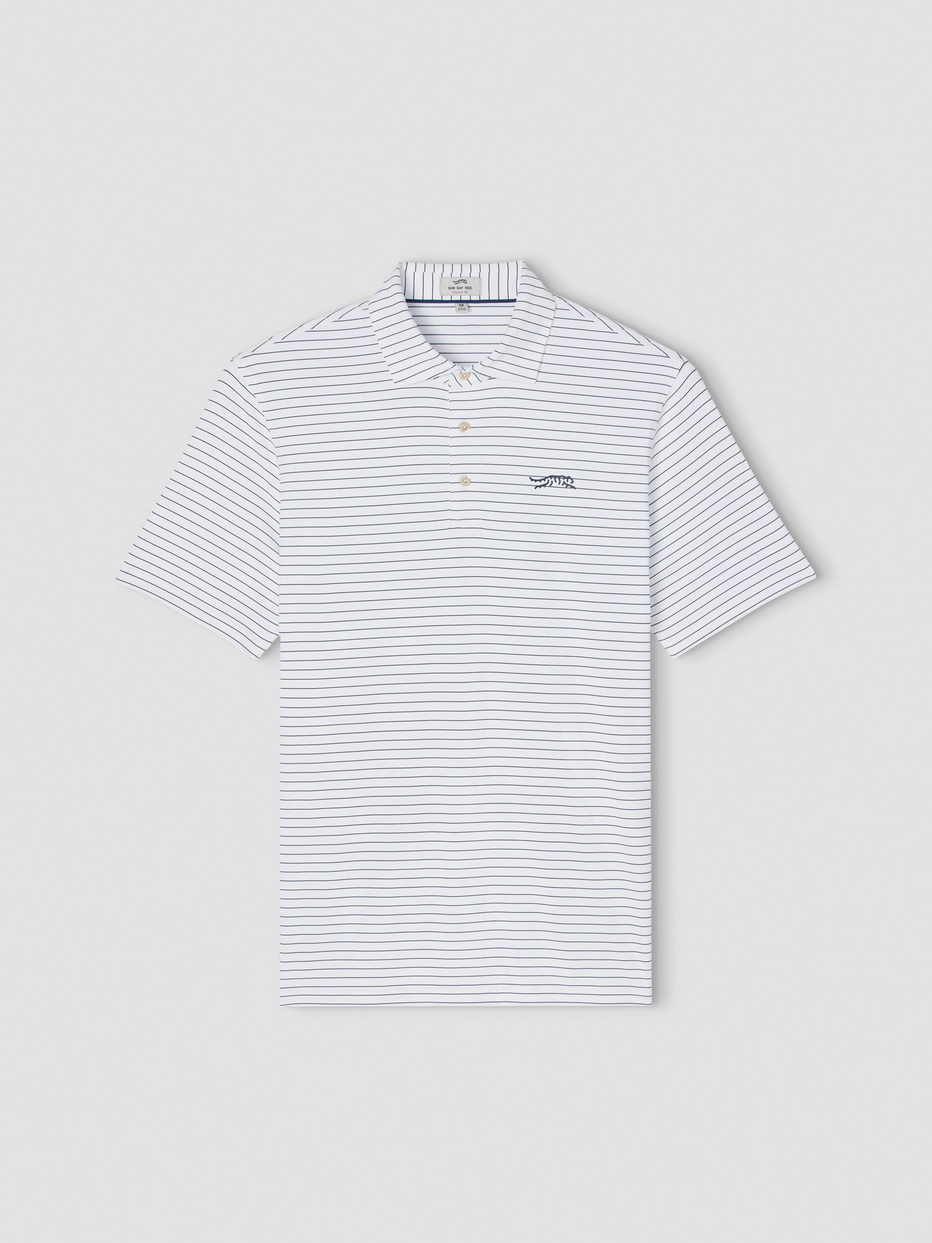 SDR Stripe Polo II White