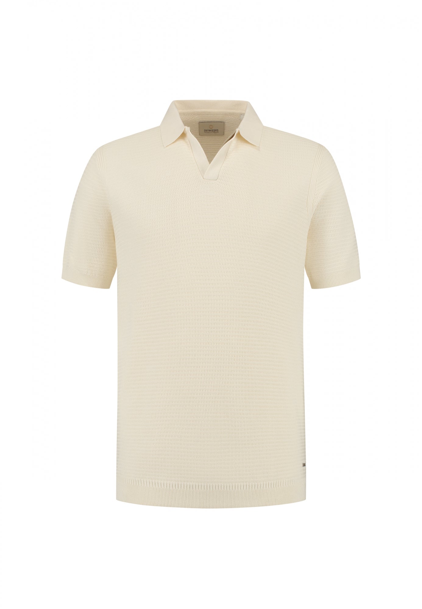 Kostas Textured Cotton Polo Offwhite