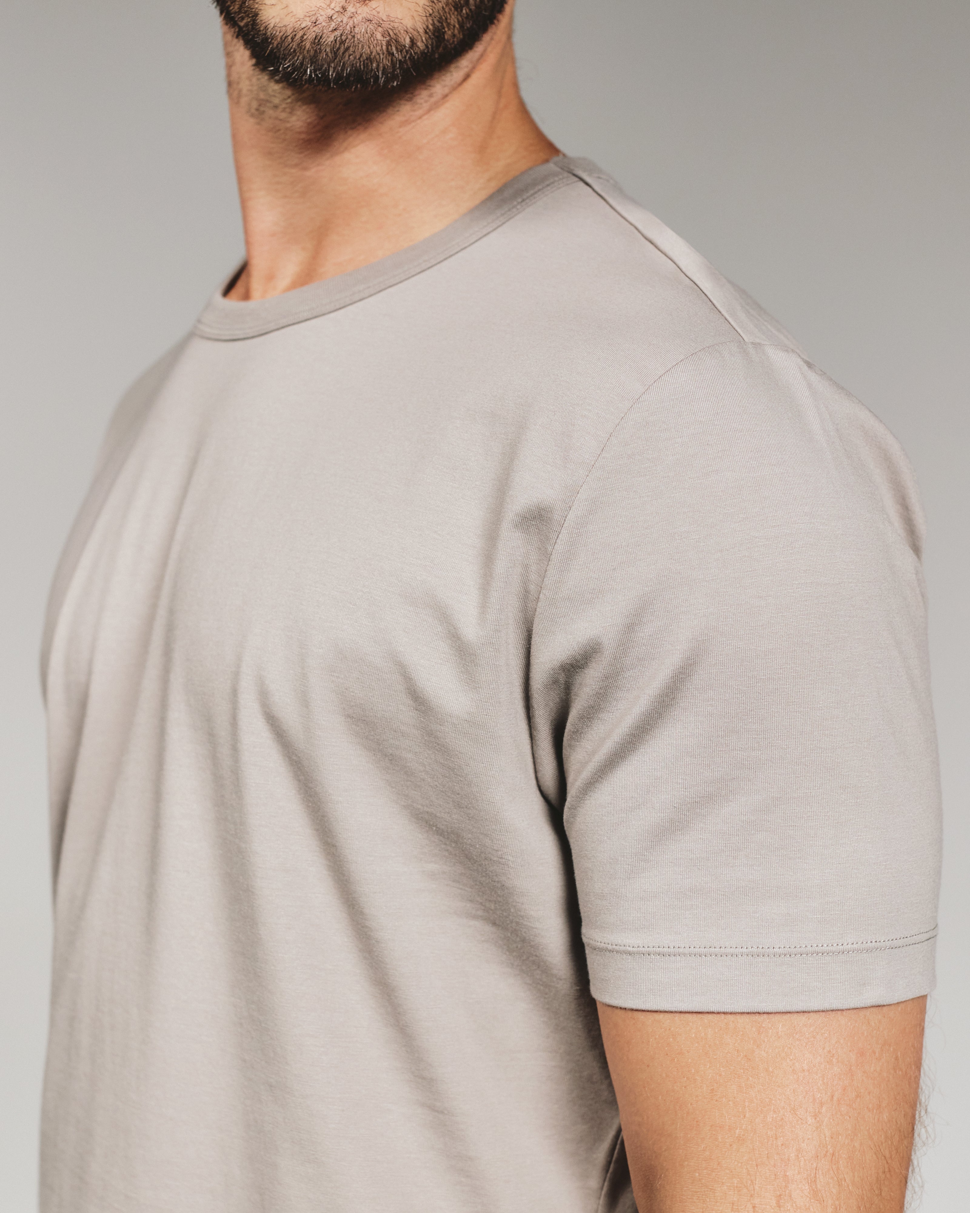 Modal Tee Smokey Taupe