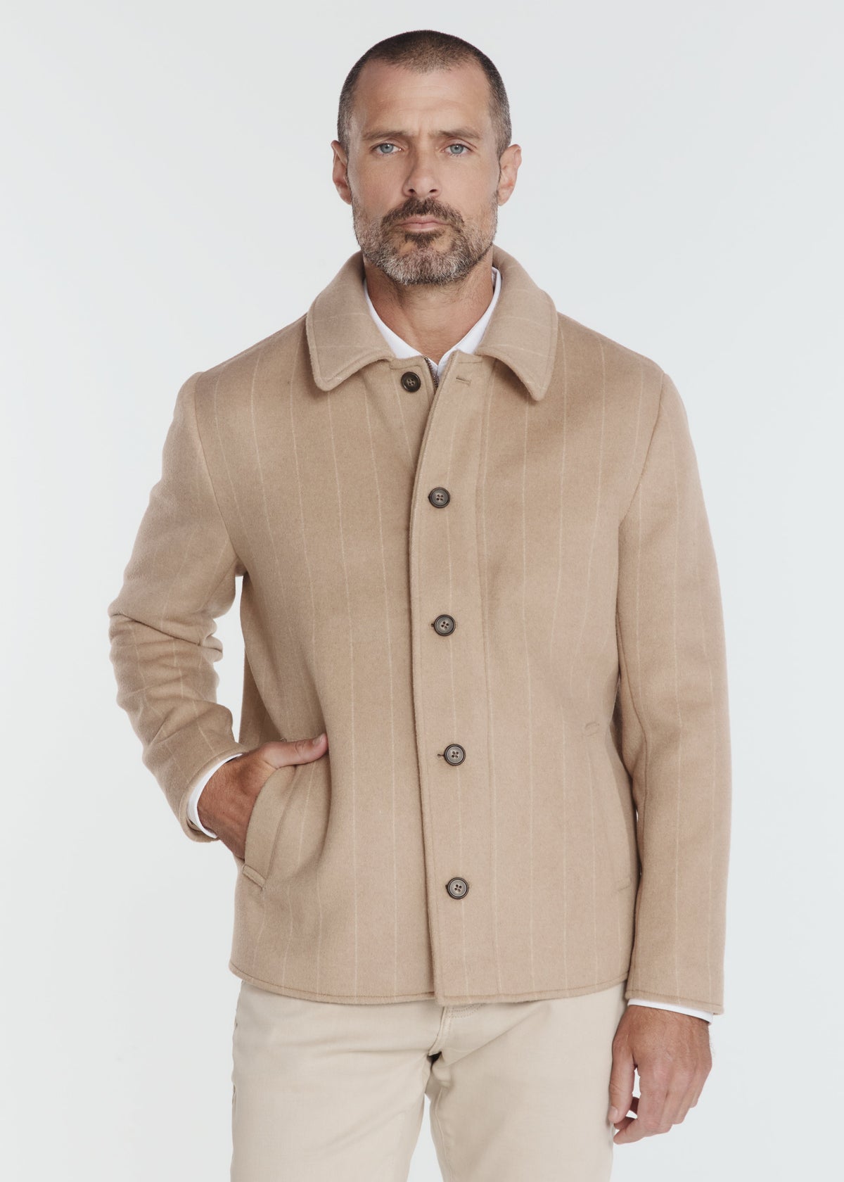 Hayes Wool Chore Coat Camel