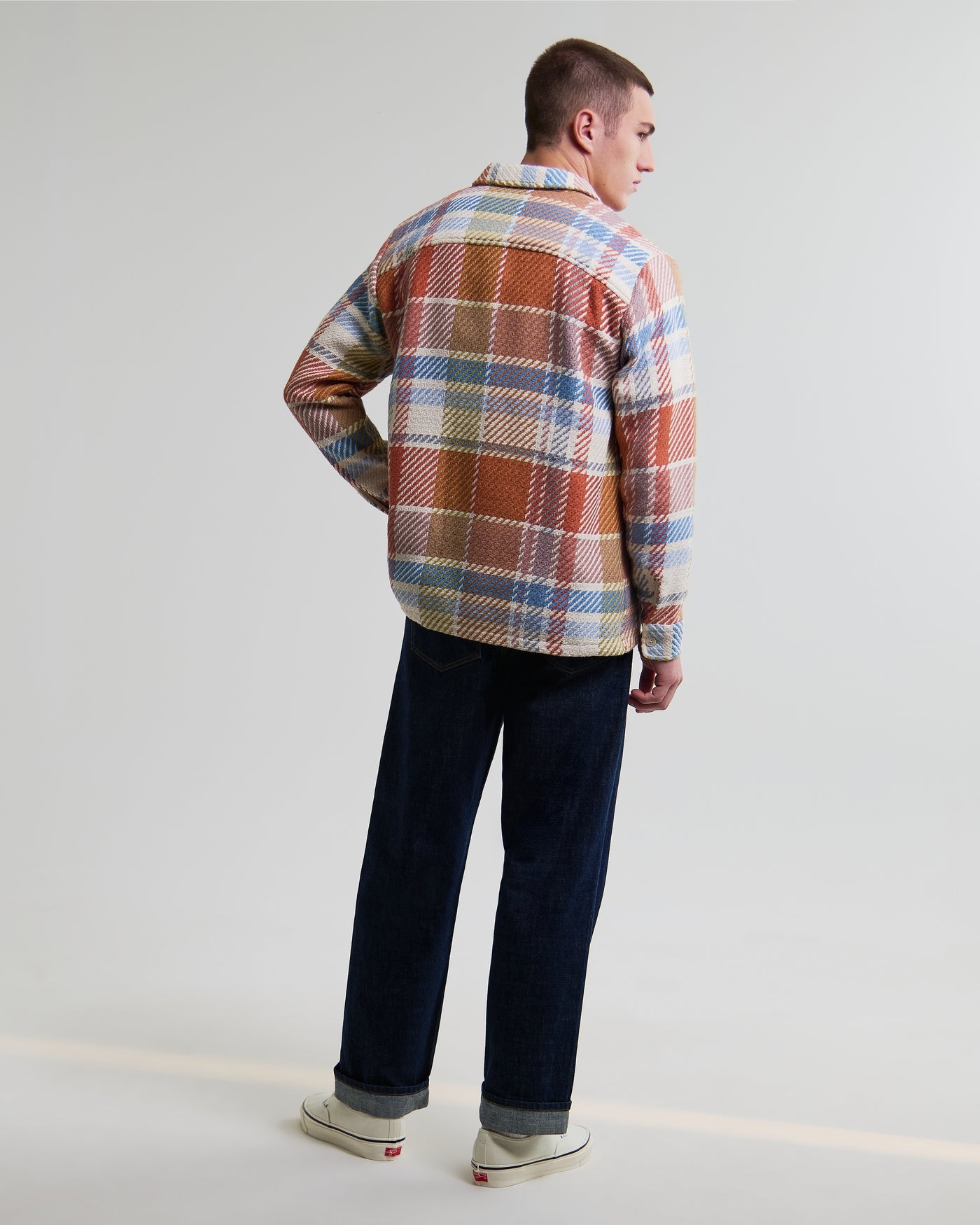 Whiting Overshirt in Bude Check Pastel Multi